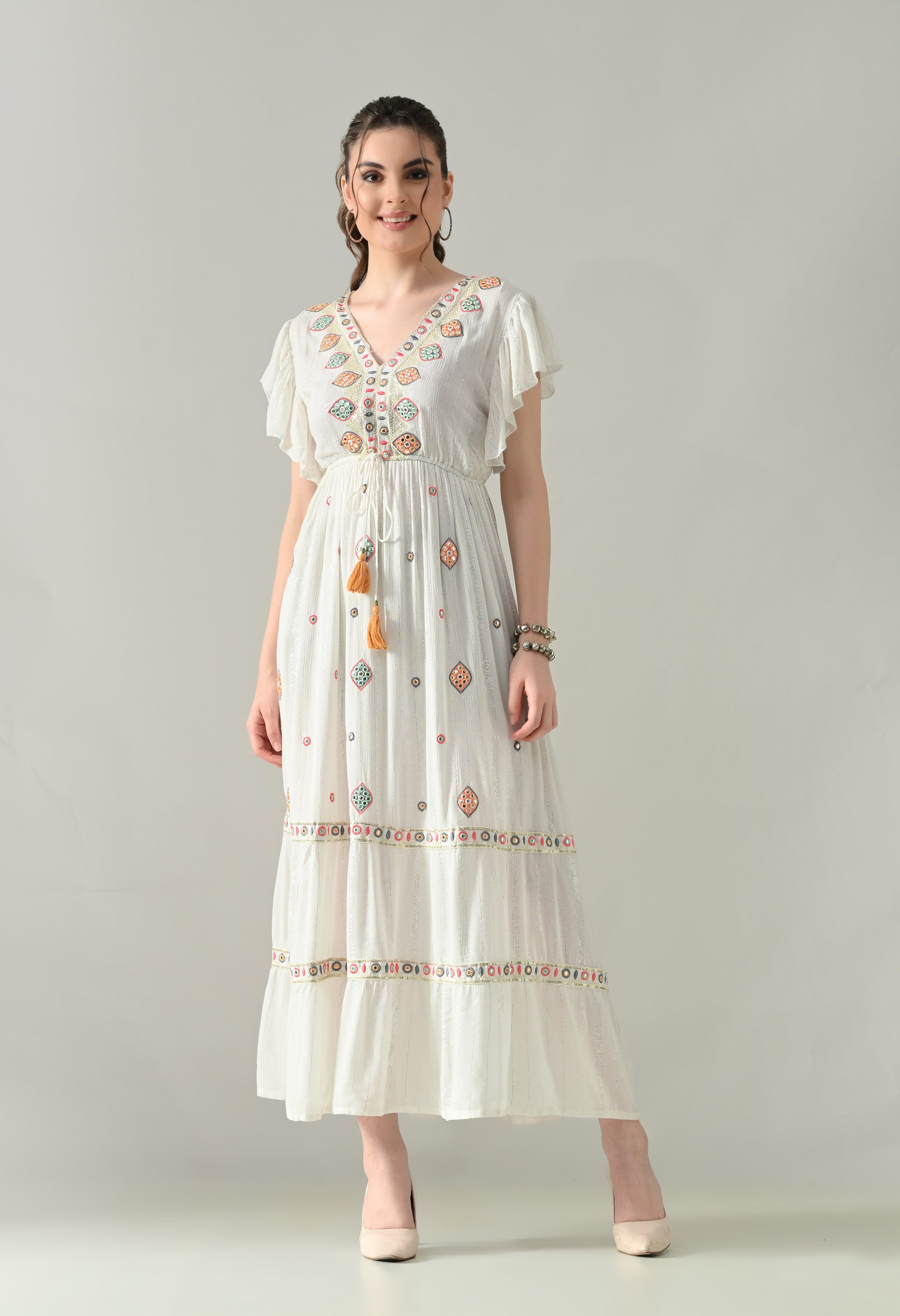 Mirror Charm Maxi Dress