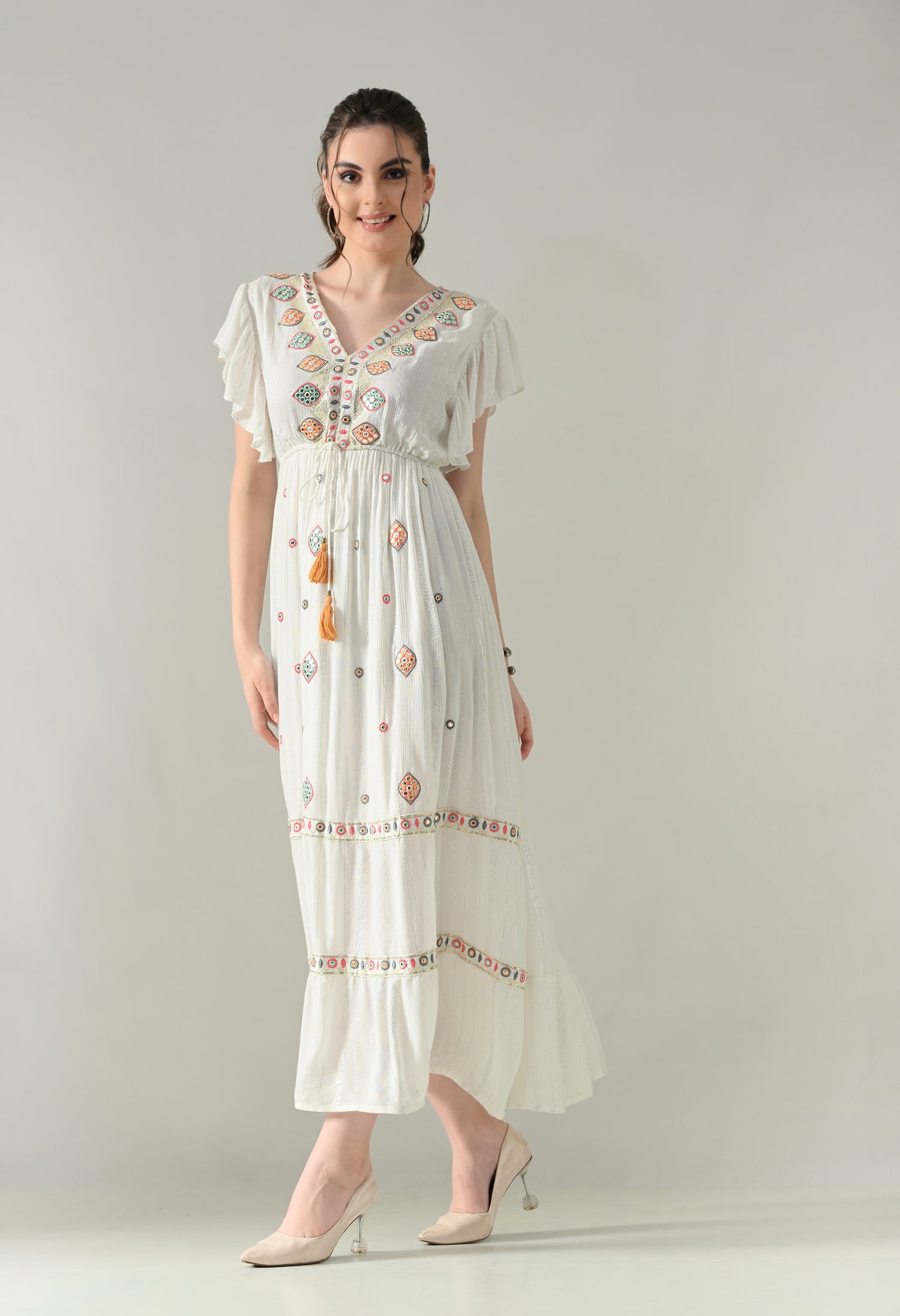 Mirror Charm Maxi Dress