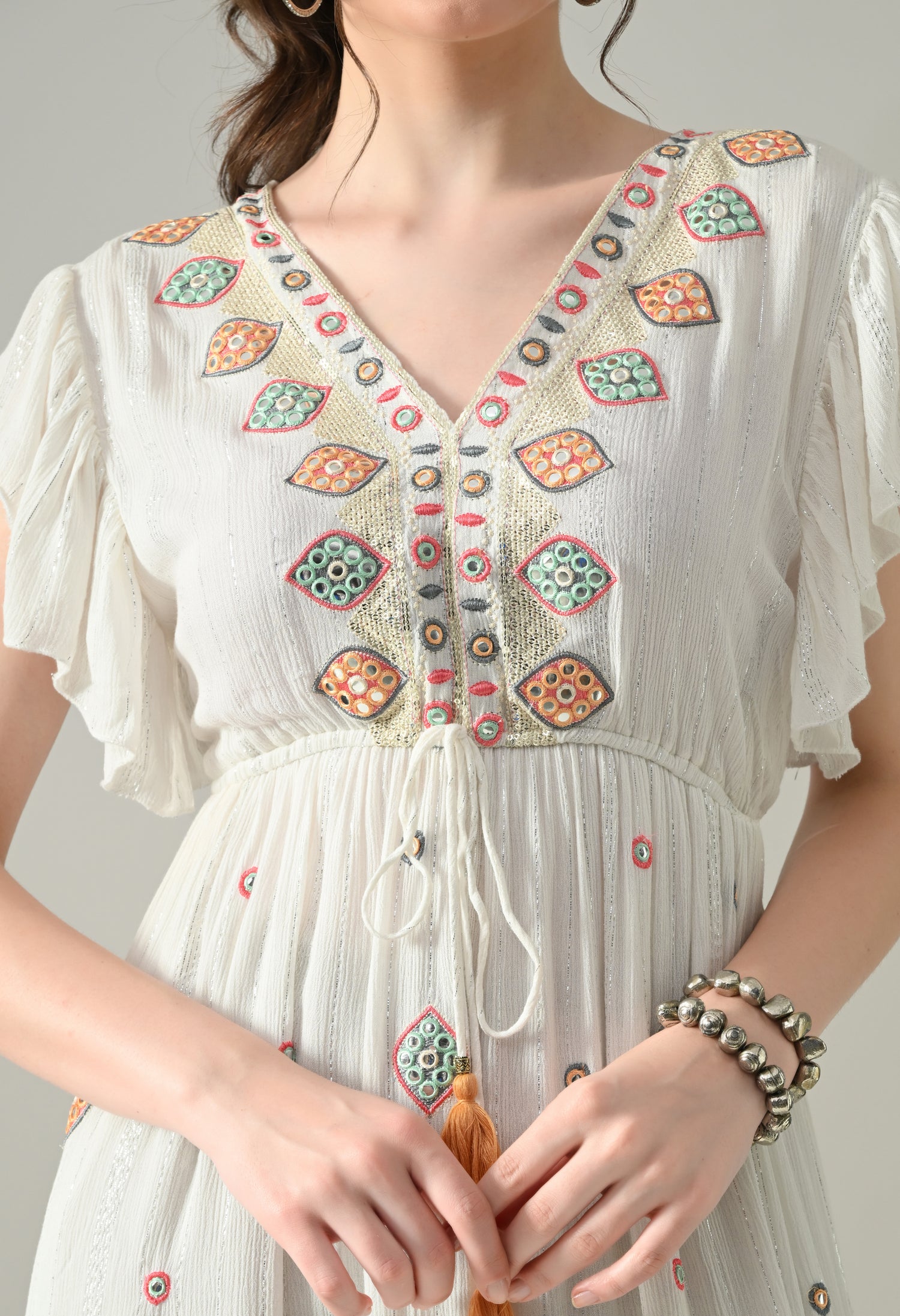 Mirror Charm Maxi Dress