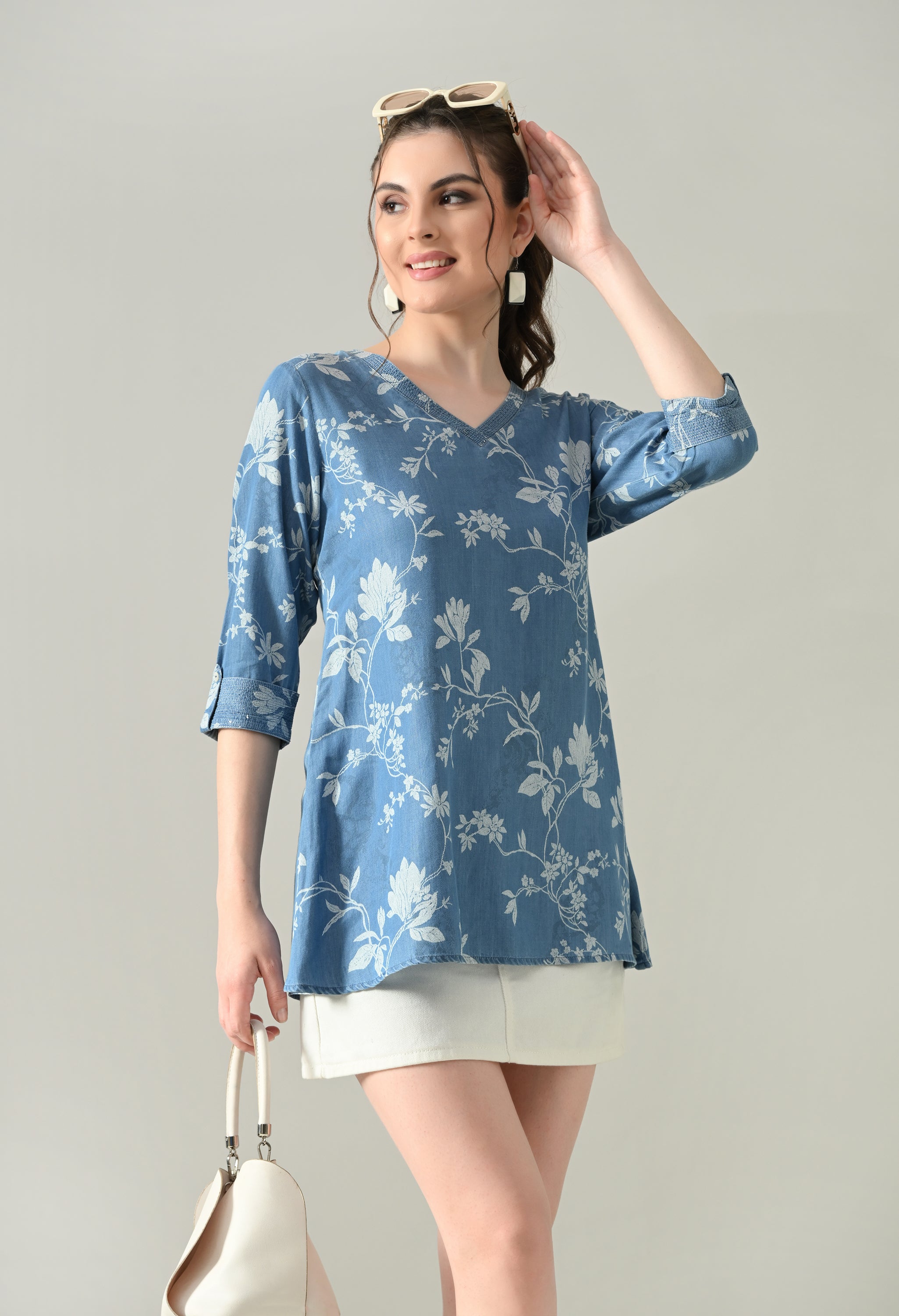 Stitch Bloom Blouse Top
