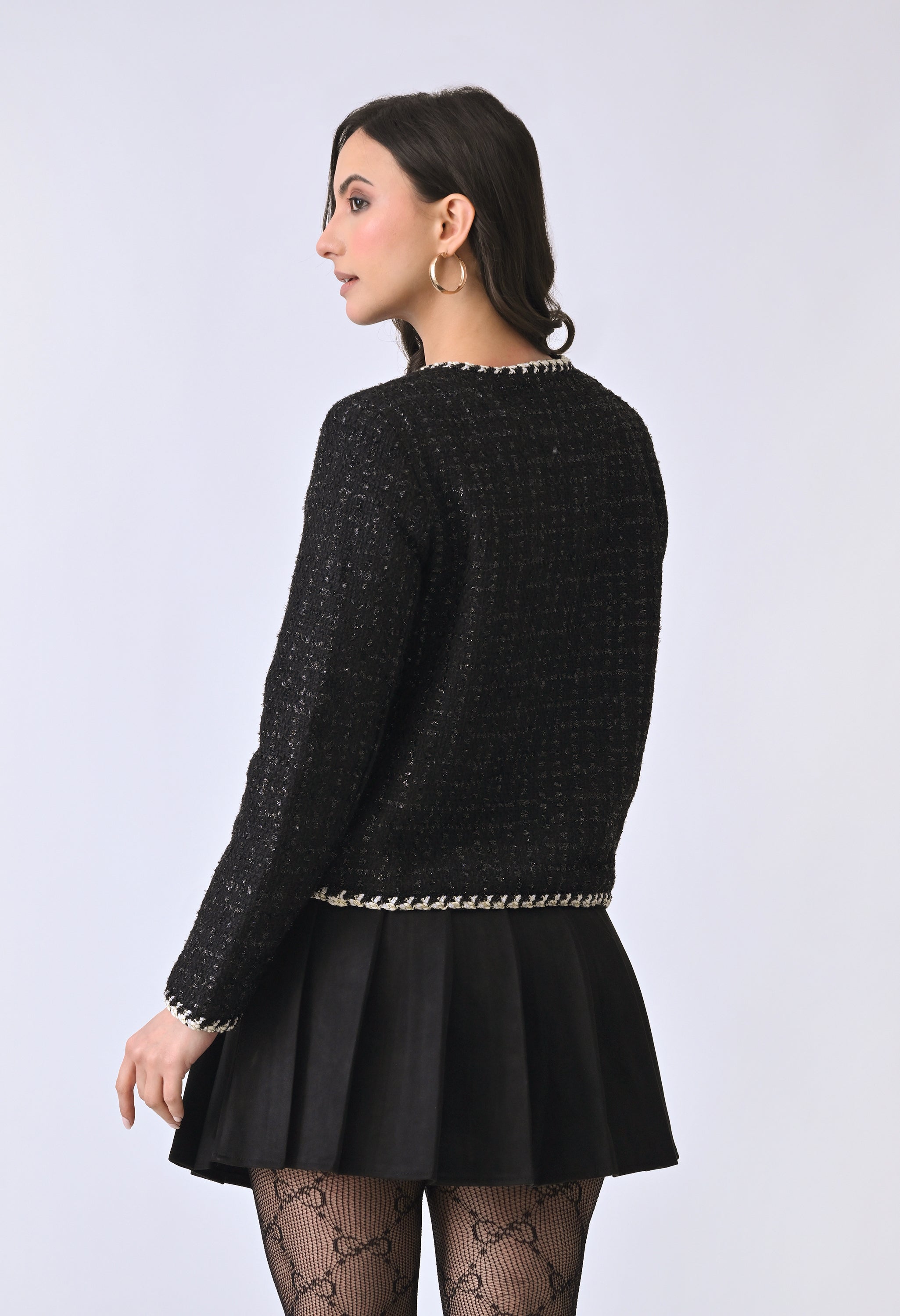 Braided Tweed Jacket