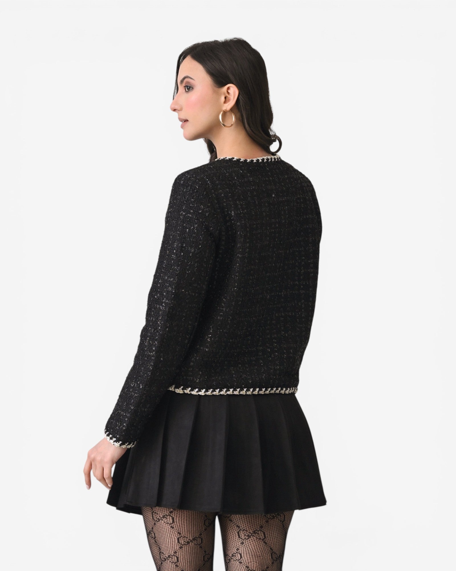 Braided Tweed Jacket