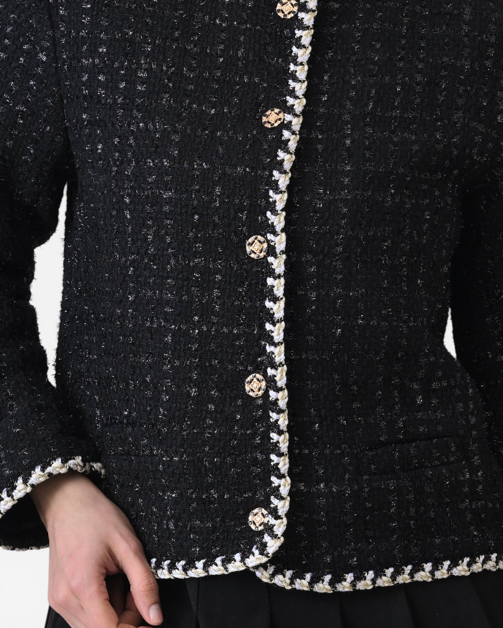 Braided Tweed Jacket