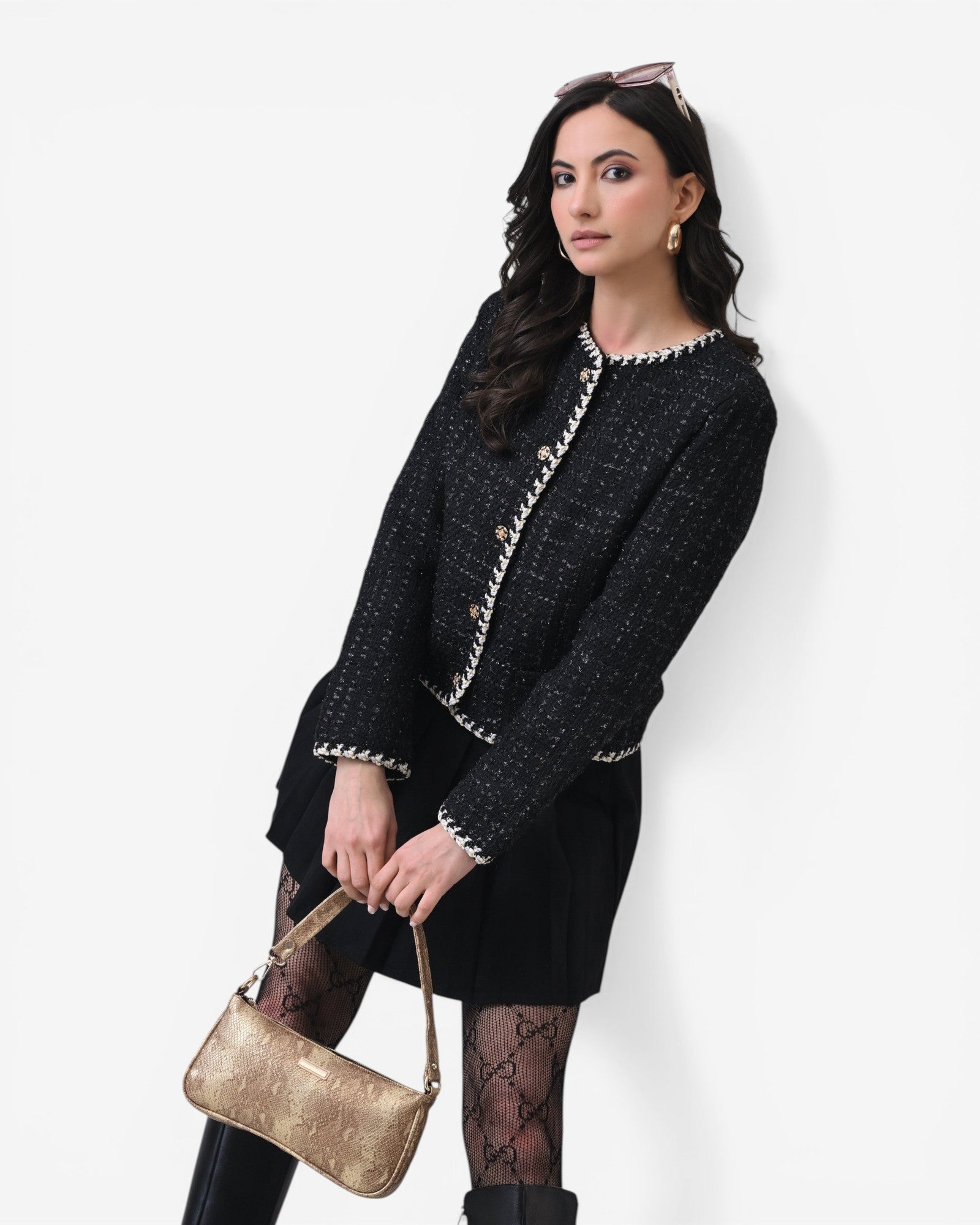 Braided Tweed Jacket