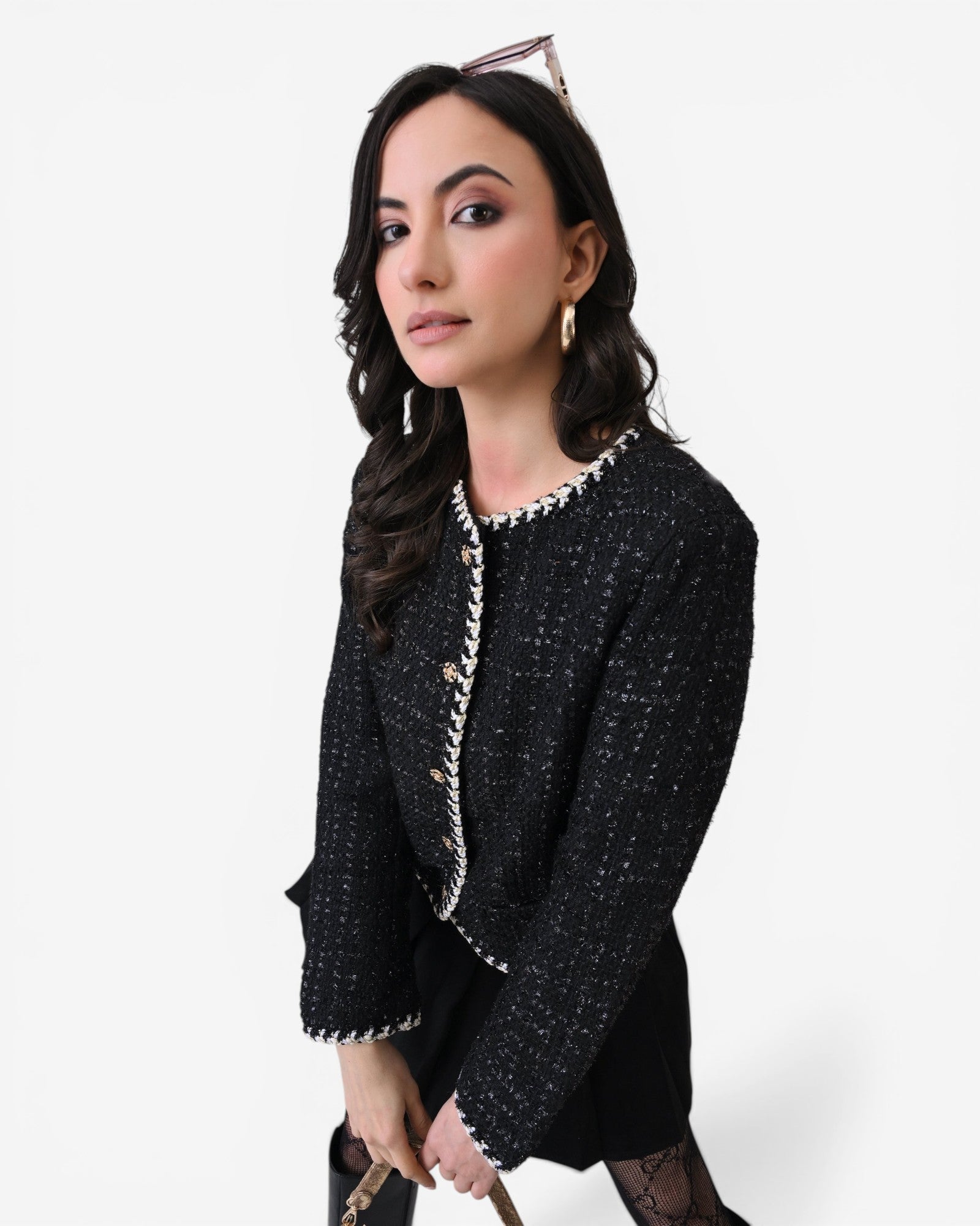 Braided Tweed Jacket