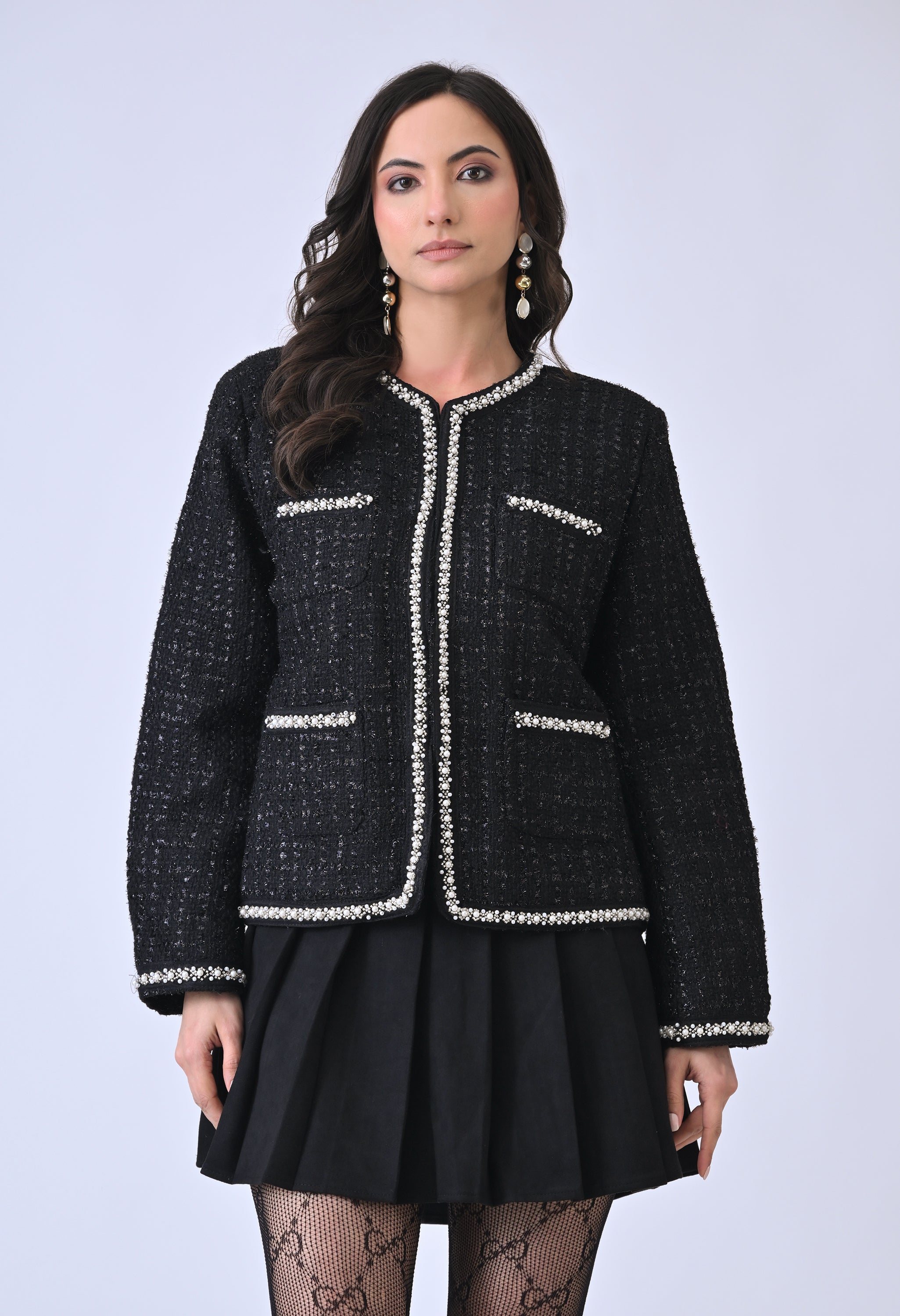 Noir Tweed Jacket