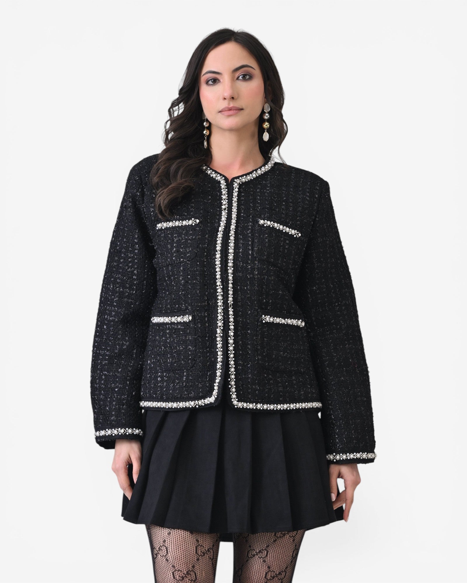 Noir Tweed Jacket