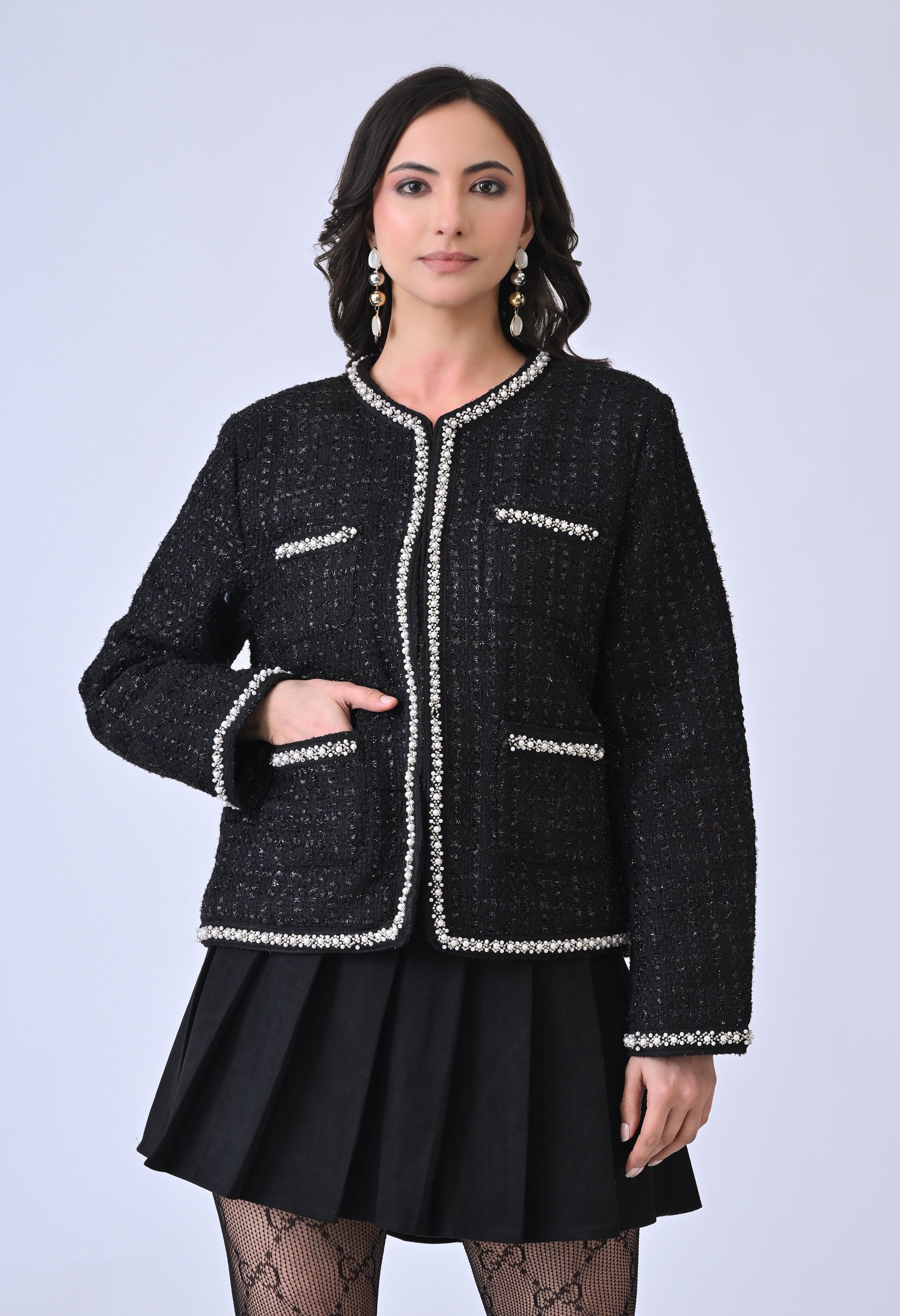 Noir Tweed Jacket