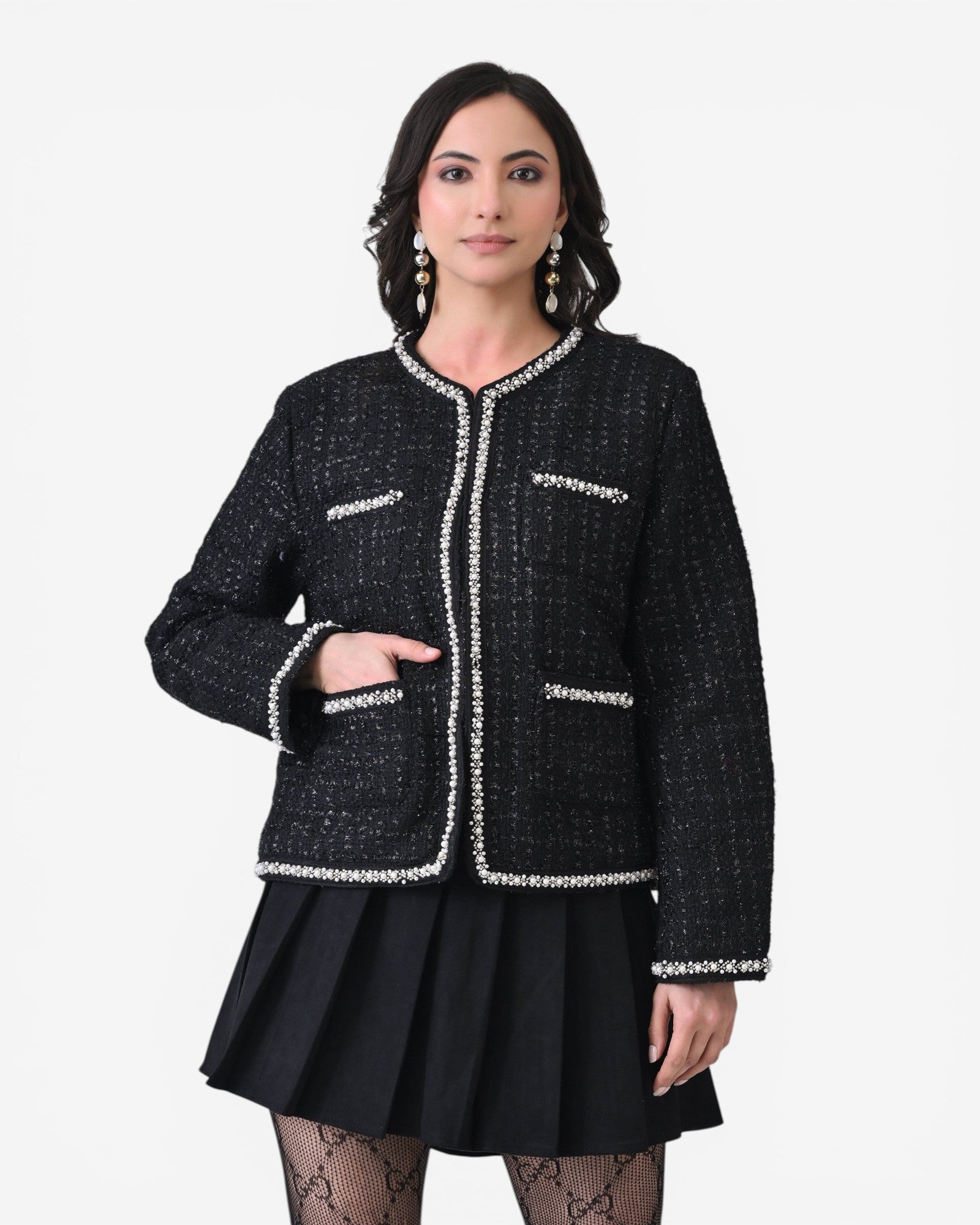 Noir Tweed Jacket
