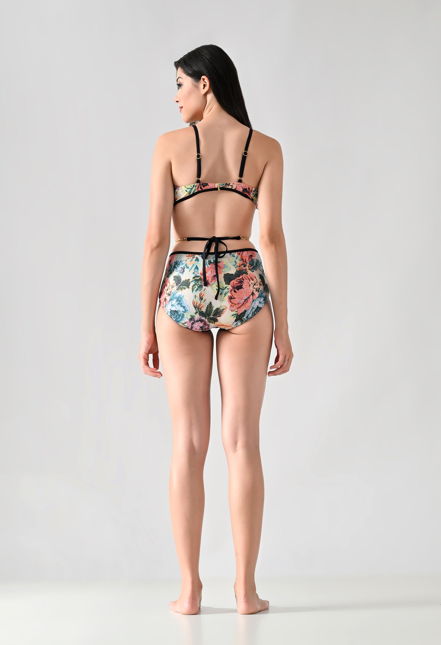 Corset-Style Monokini With Sarong