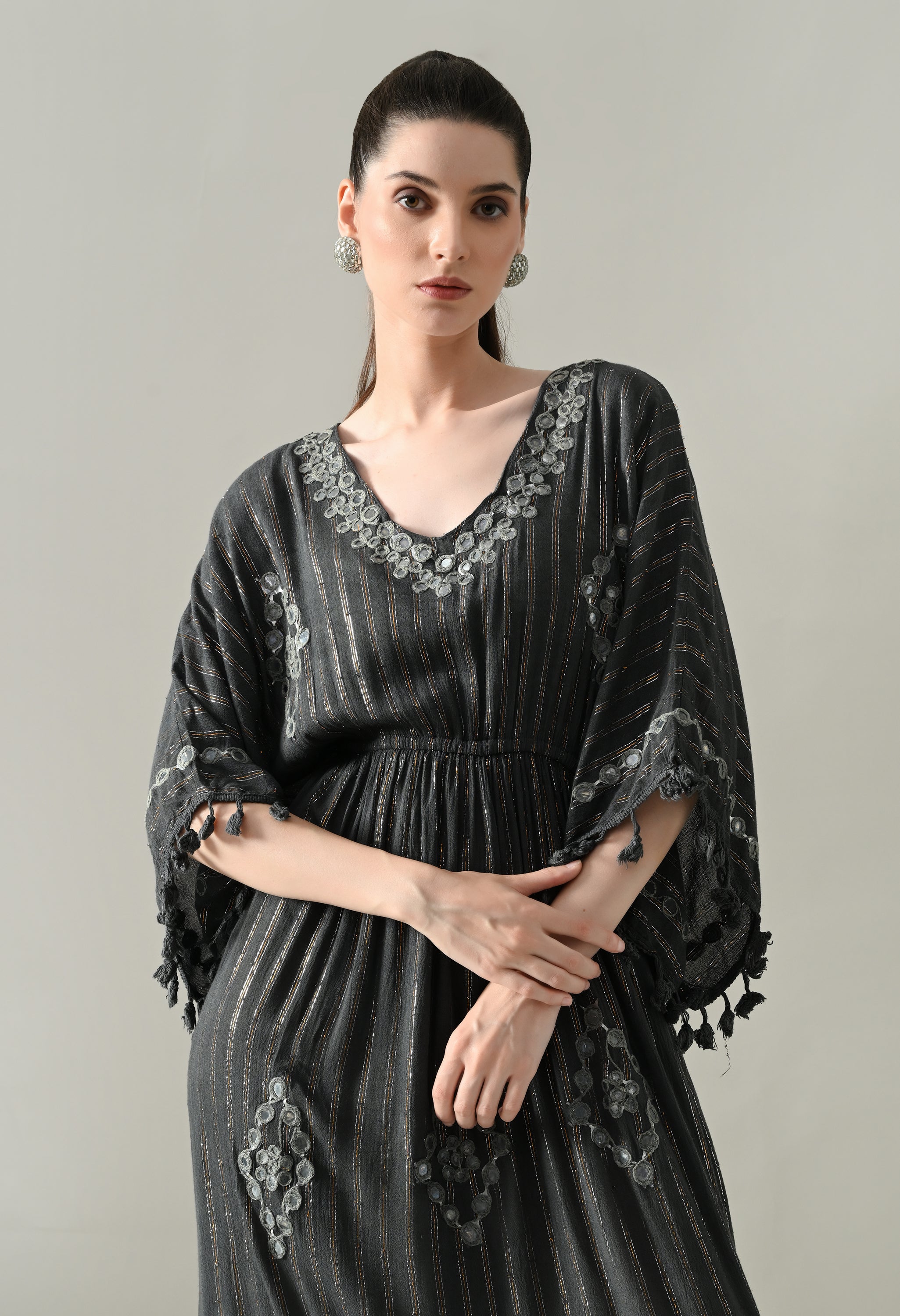 Seafoam Mirage Kaftan Maxi Dress