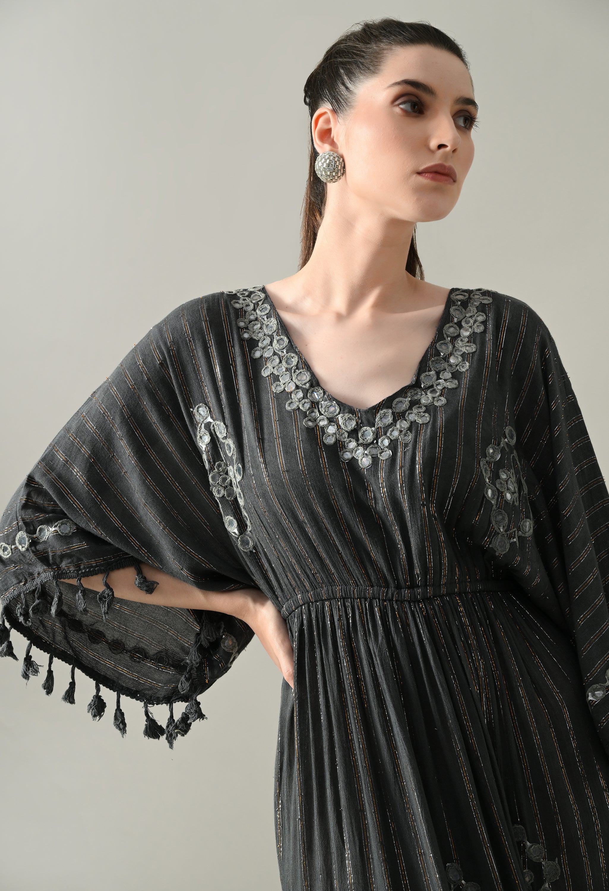 Seafoam Mirage Kaftan Maxi Dress