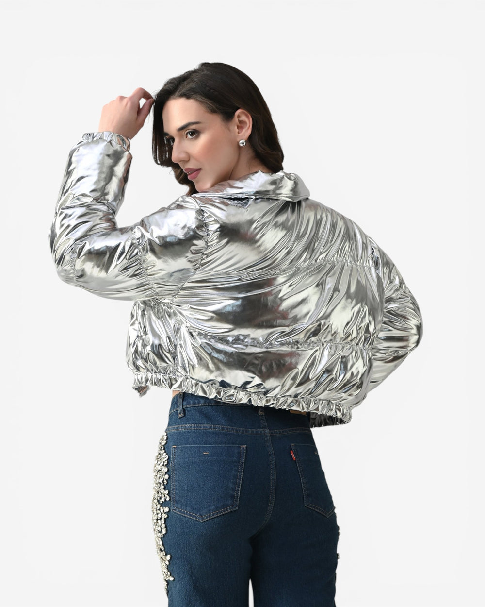 Silver Storm Puffer jacket