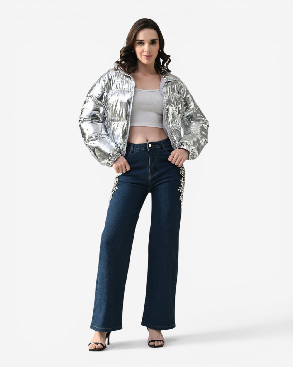 Silver Storm Puffer jacket