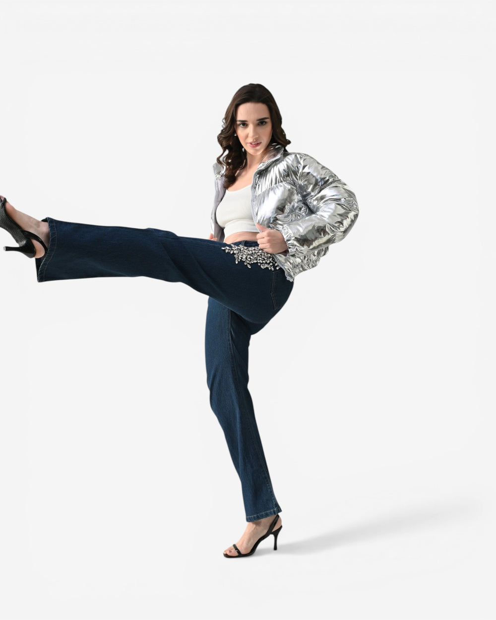 Silver Storm Puffer jacket