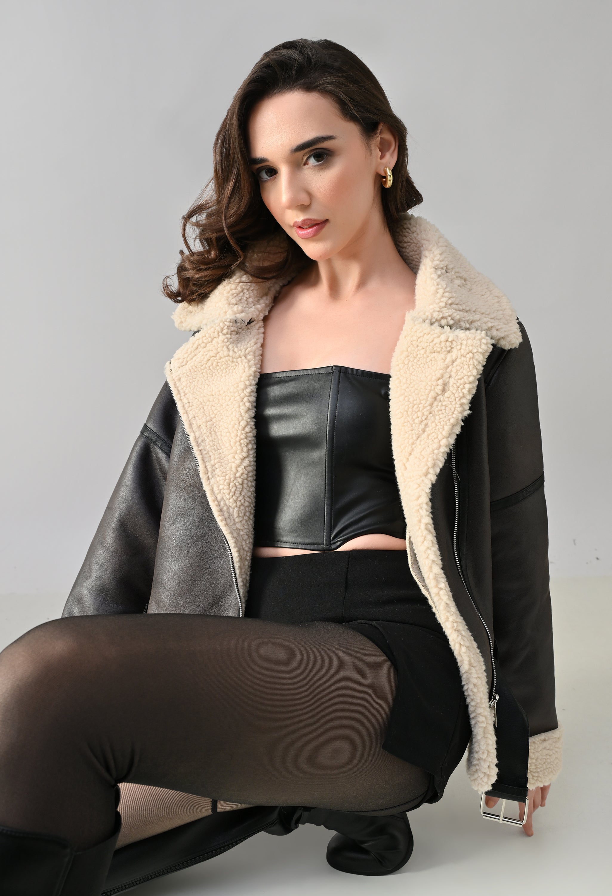Shearling Leather Jacket