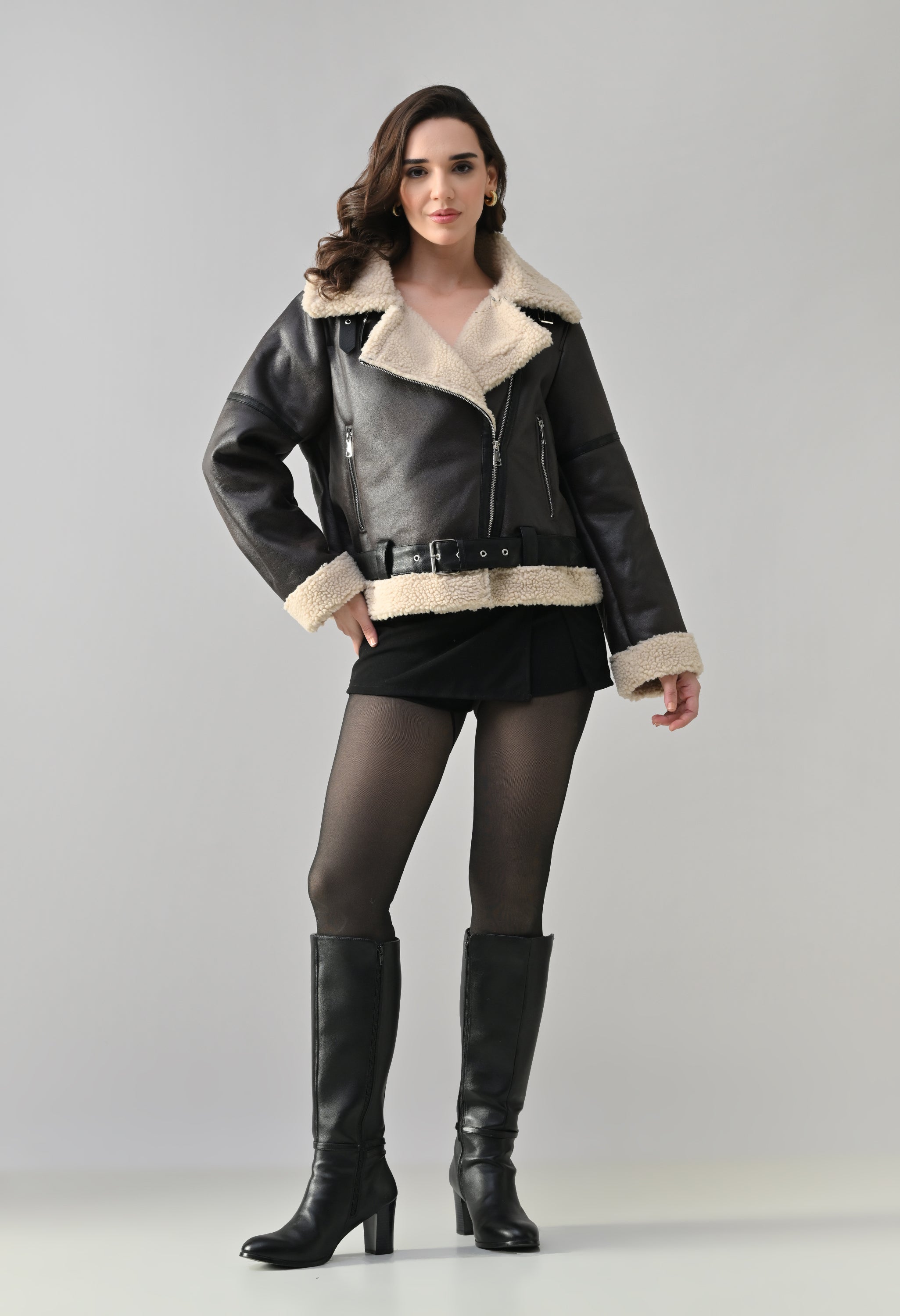 Shearling Leather Jacket