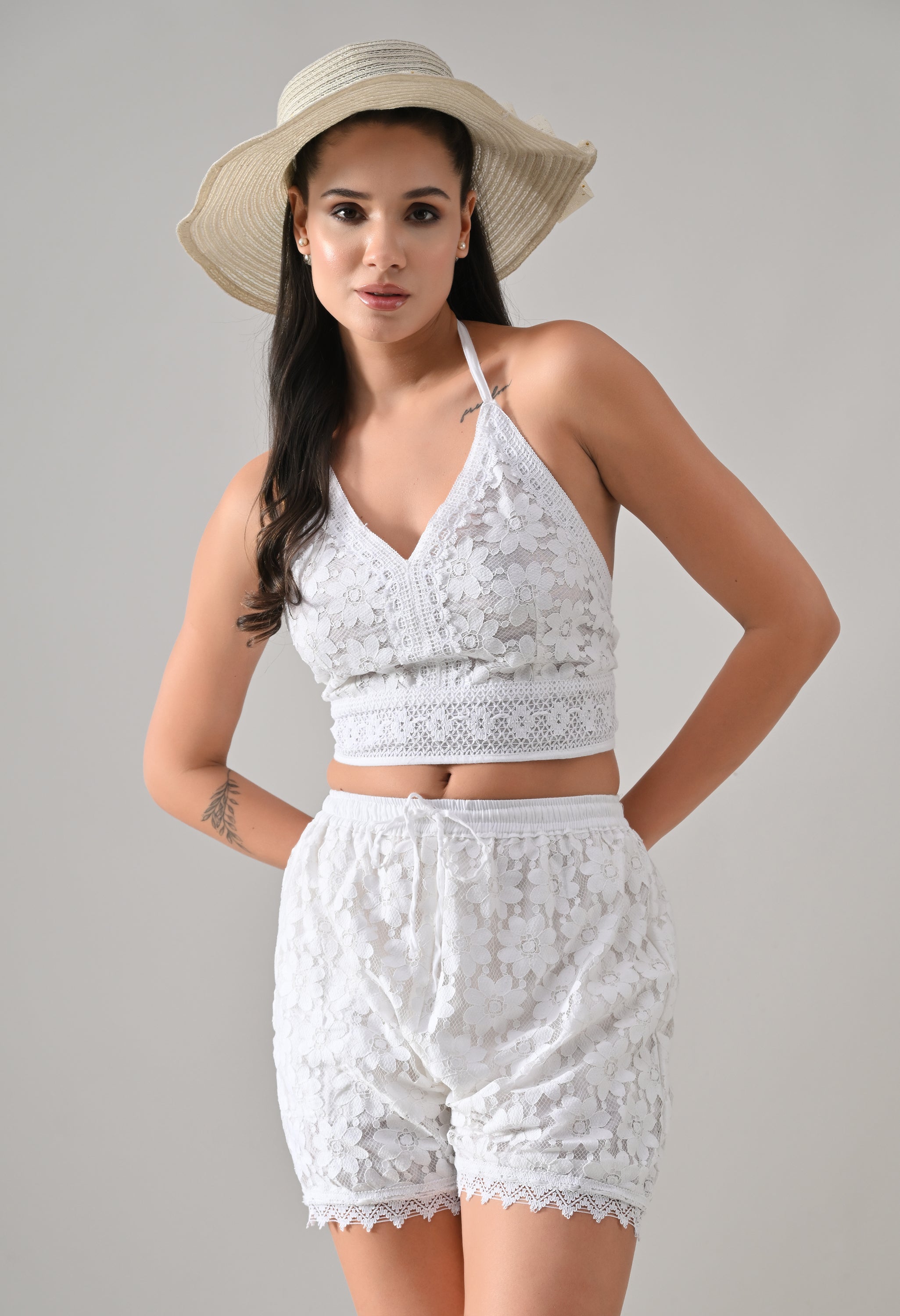 Halter Lace Co-ord Set