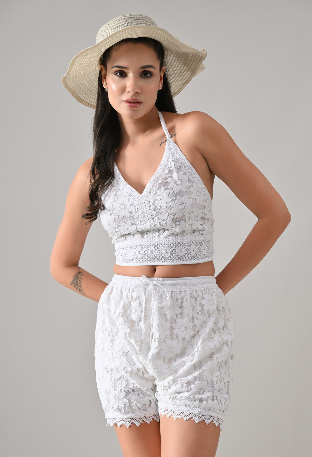Halter Lace Co-ord Set