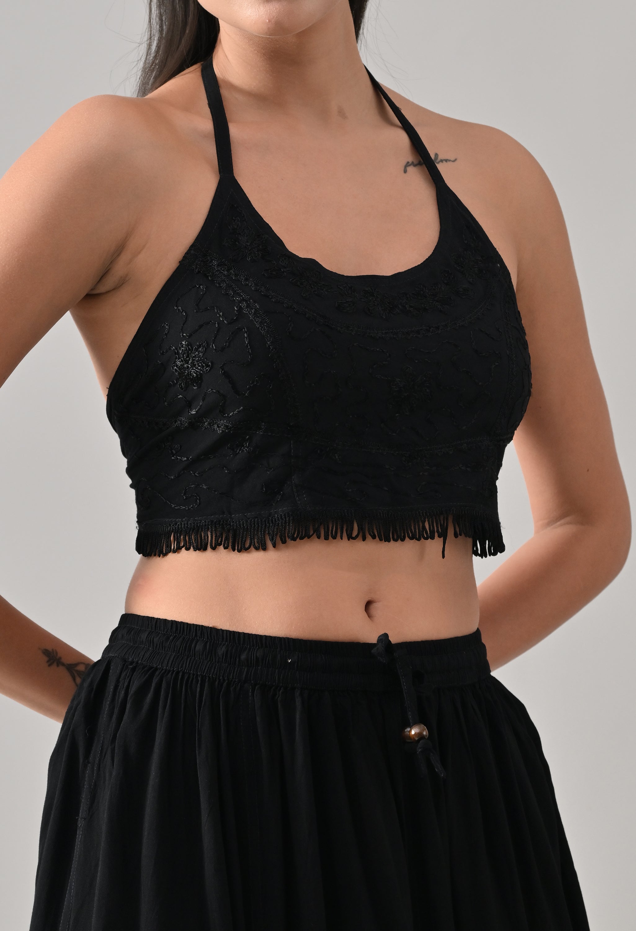 Boho Embroidered Co-ord Set