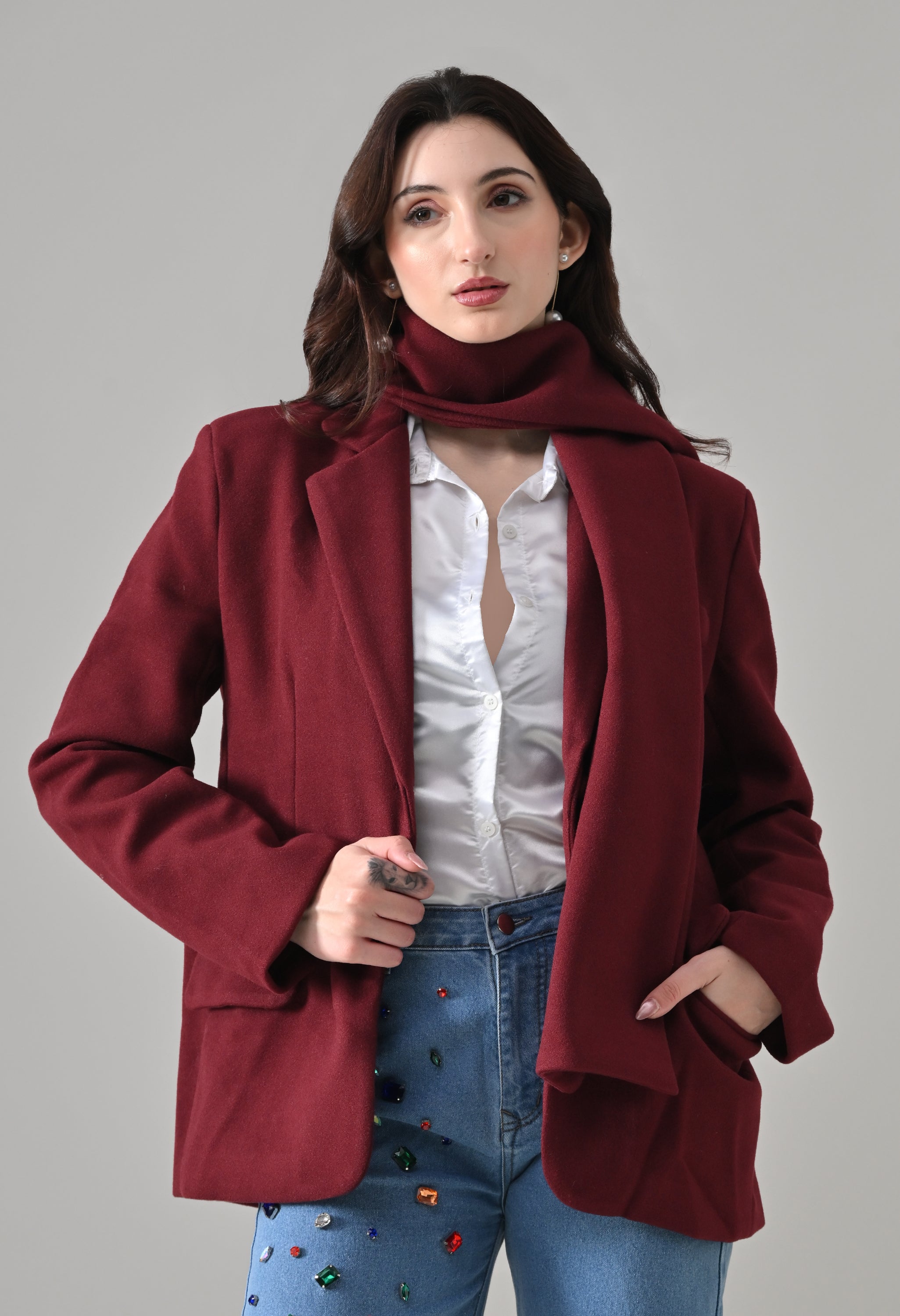 Heritage Blazer With Muffler