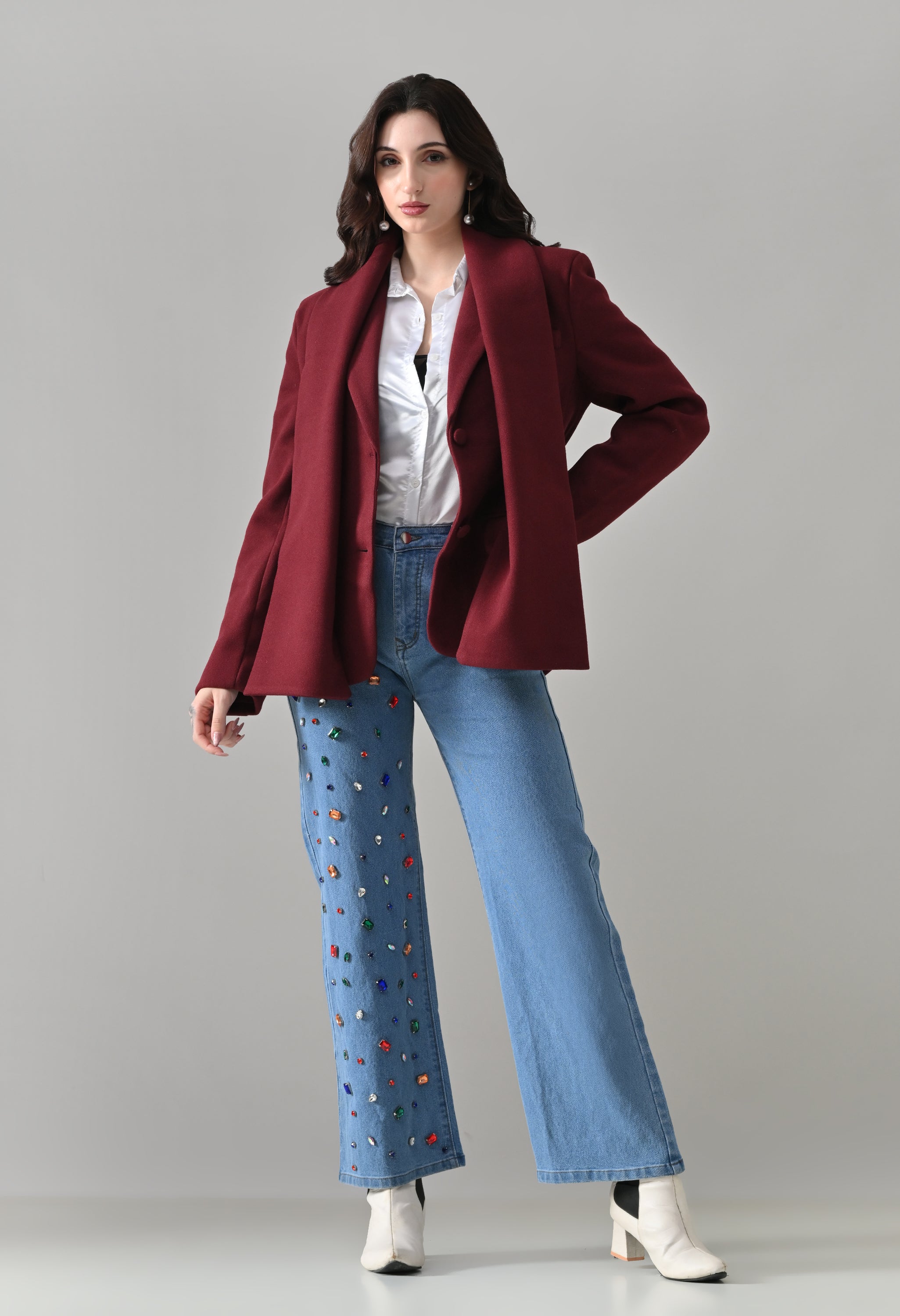 Heritage Blazer With Muffler