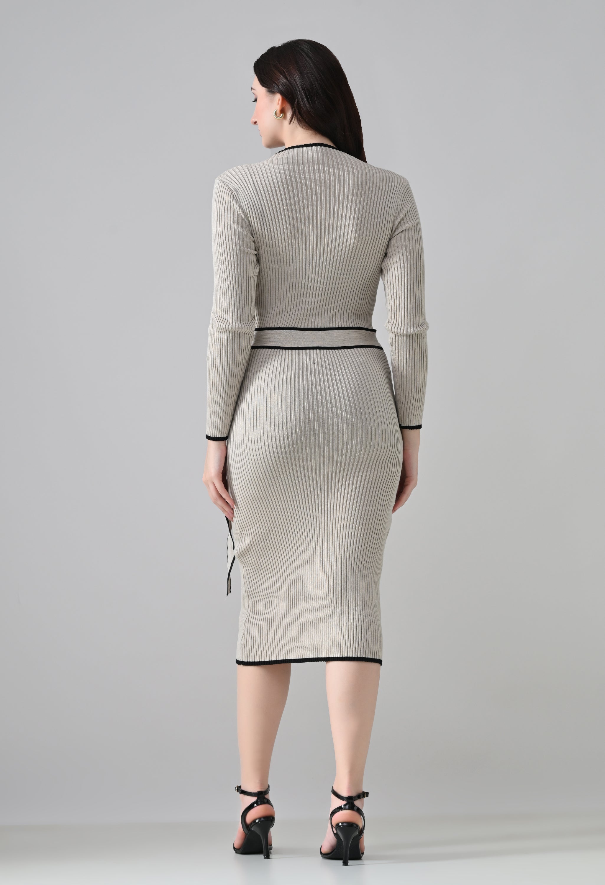 Linear Knit Dress