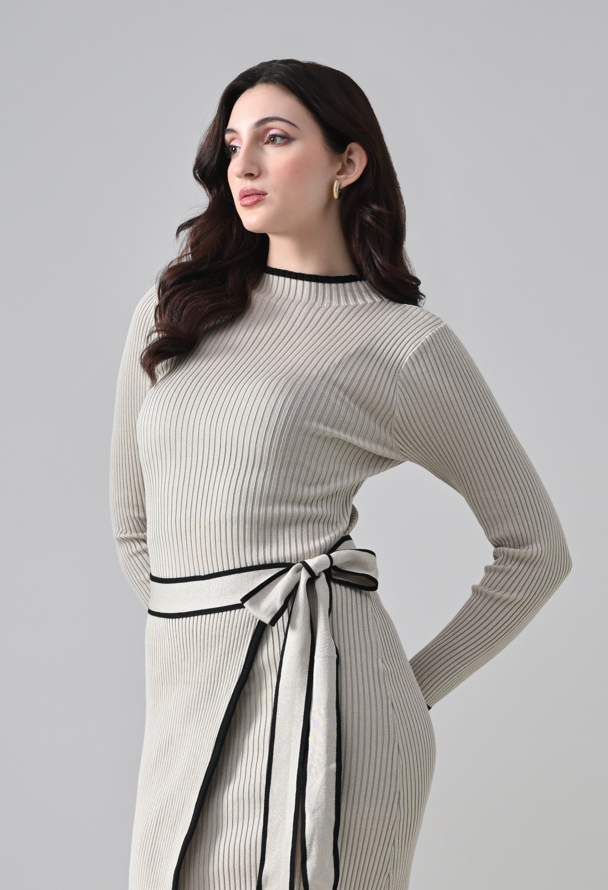 Linear Knit Dress