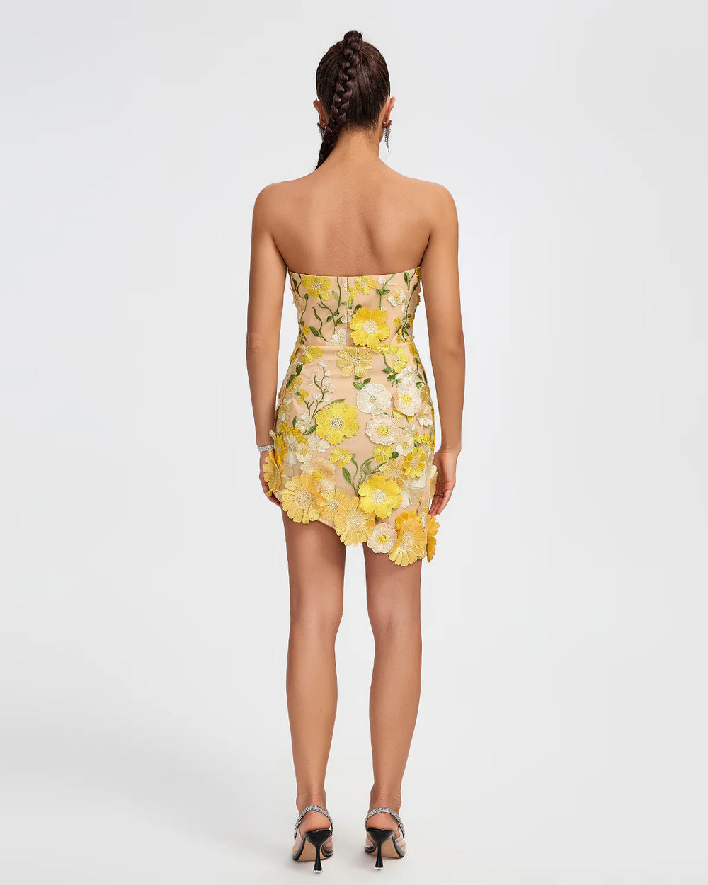 3D Floral Mini Dress