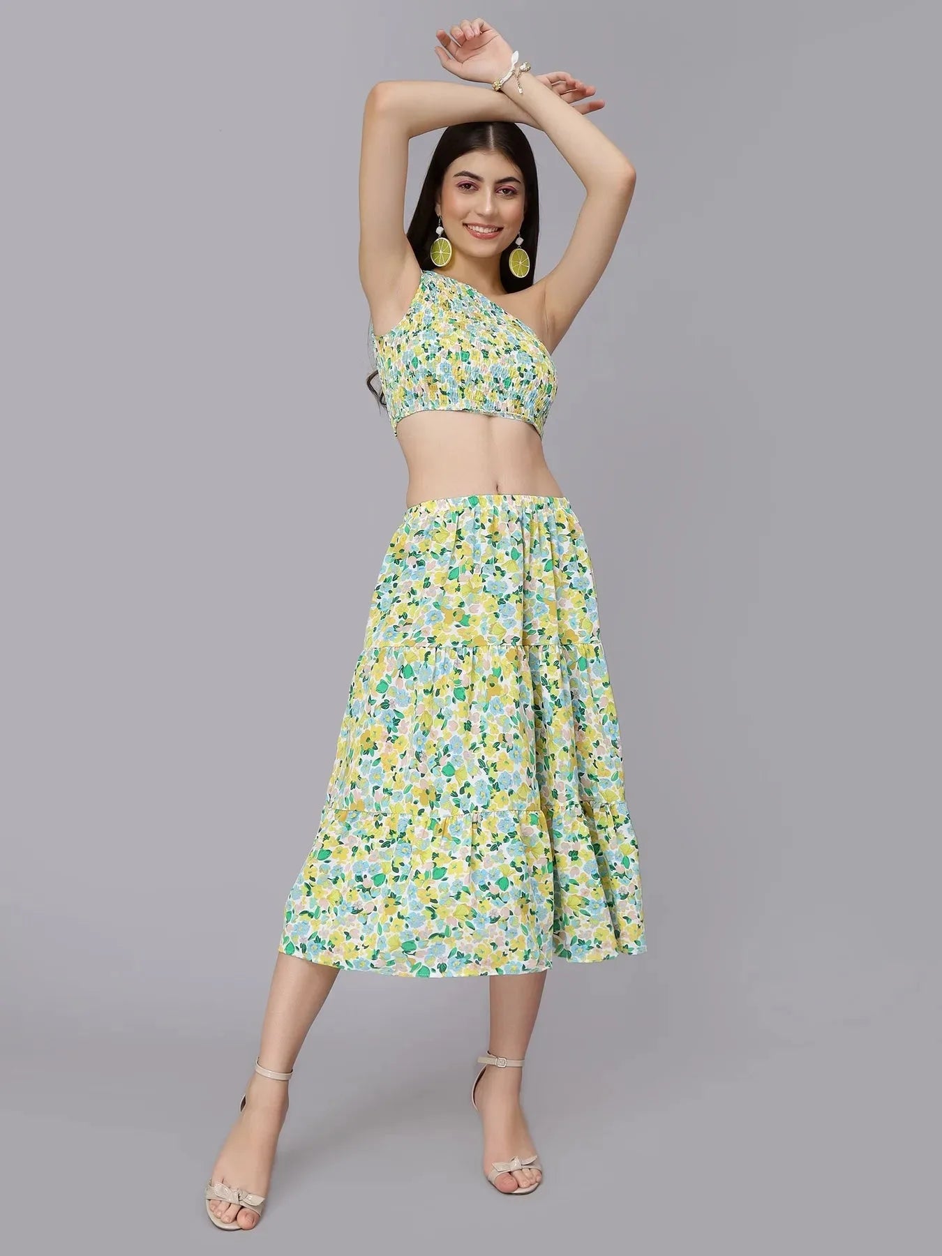 Spring Floral Two Piece Set