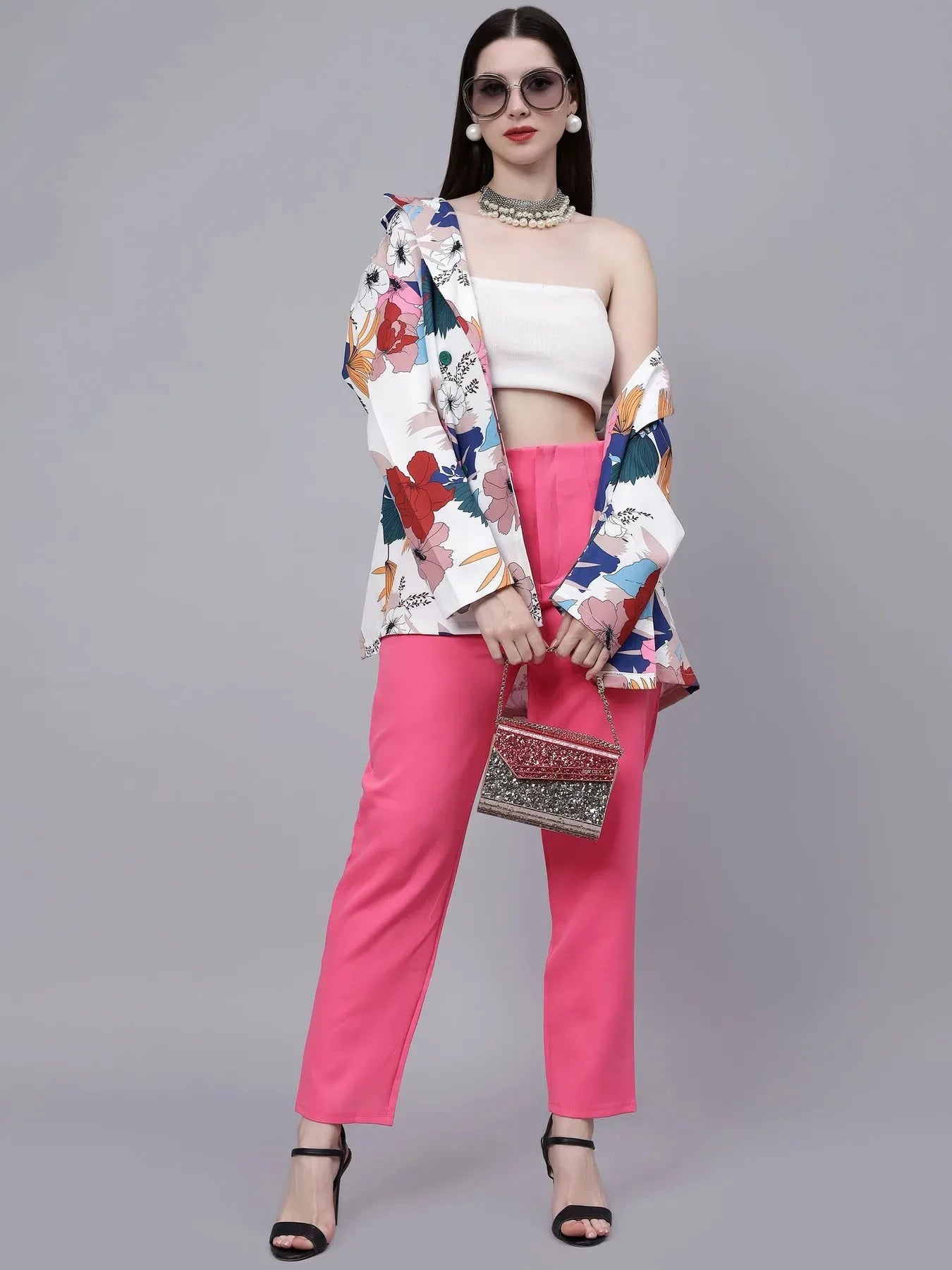 High Street Summer Floral Blazer
