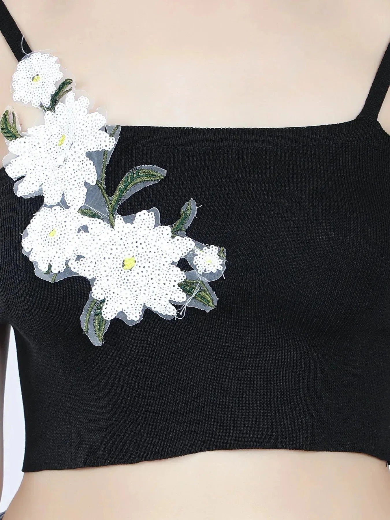 Floral Appliques Cami Top