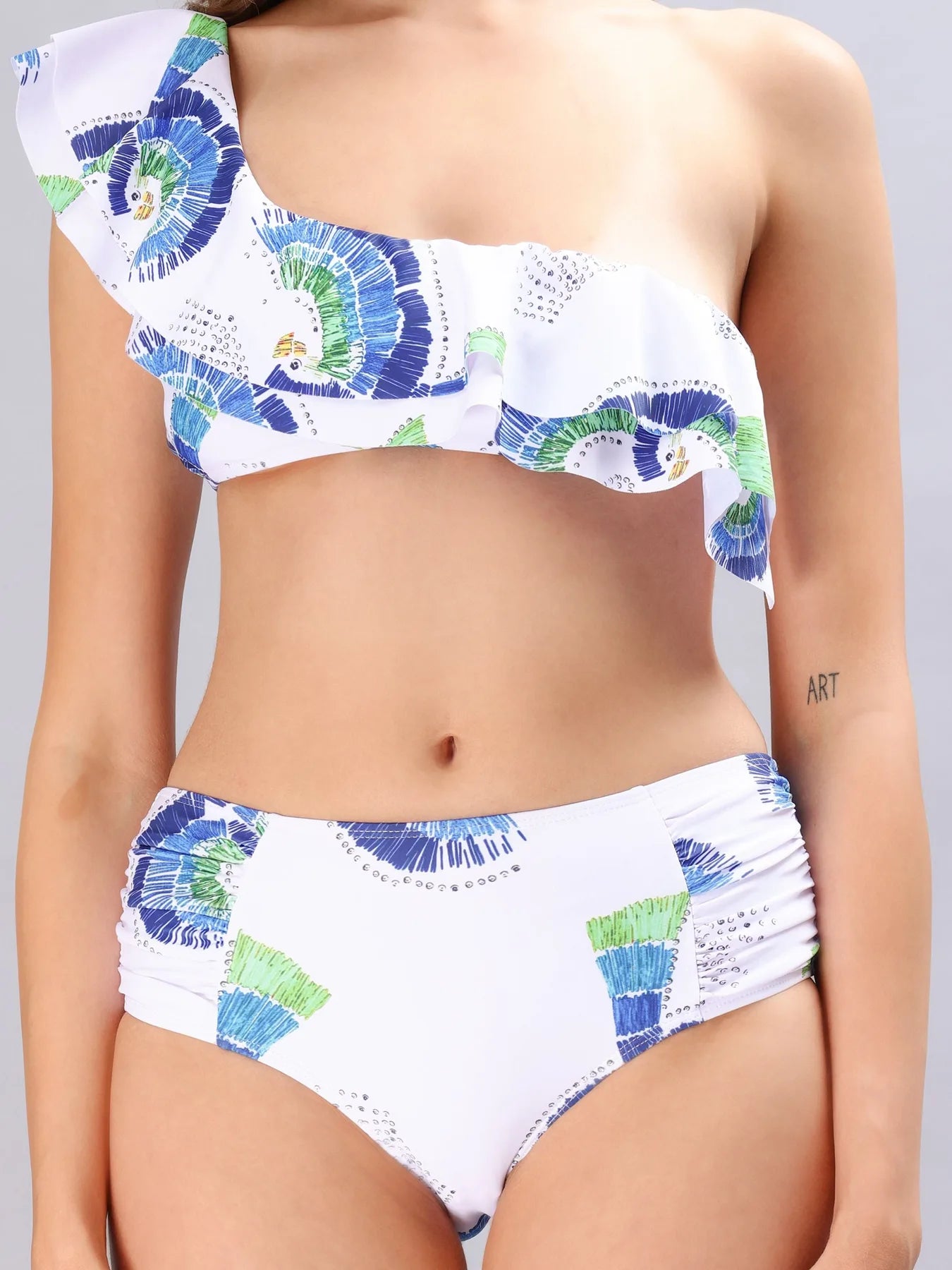 One Shoulder Bikini Set