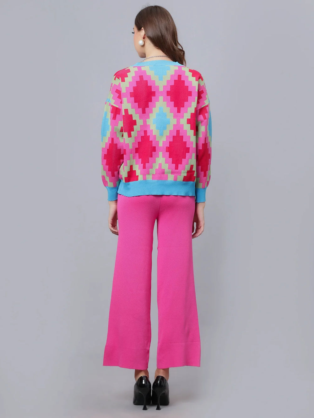 Knitted Cardigan Pant Two-Piece Set