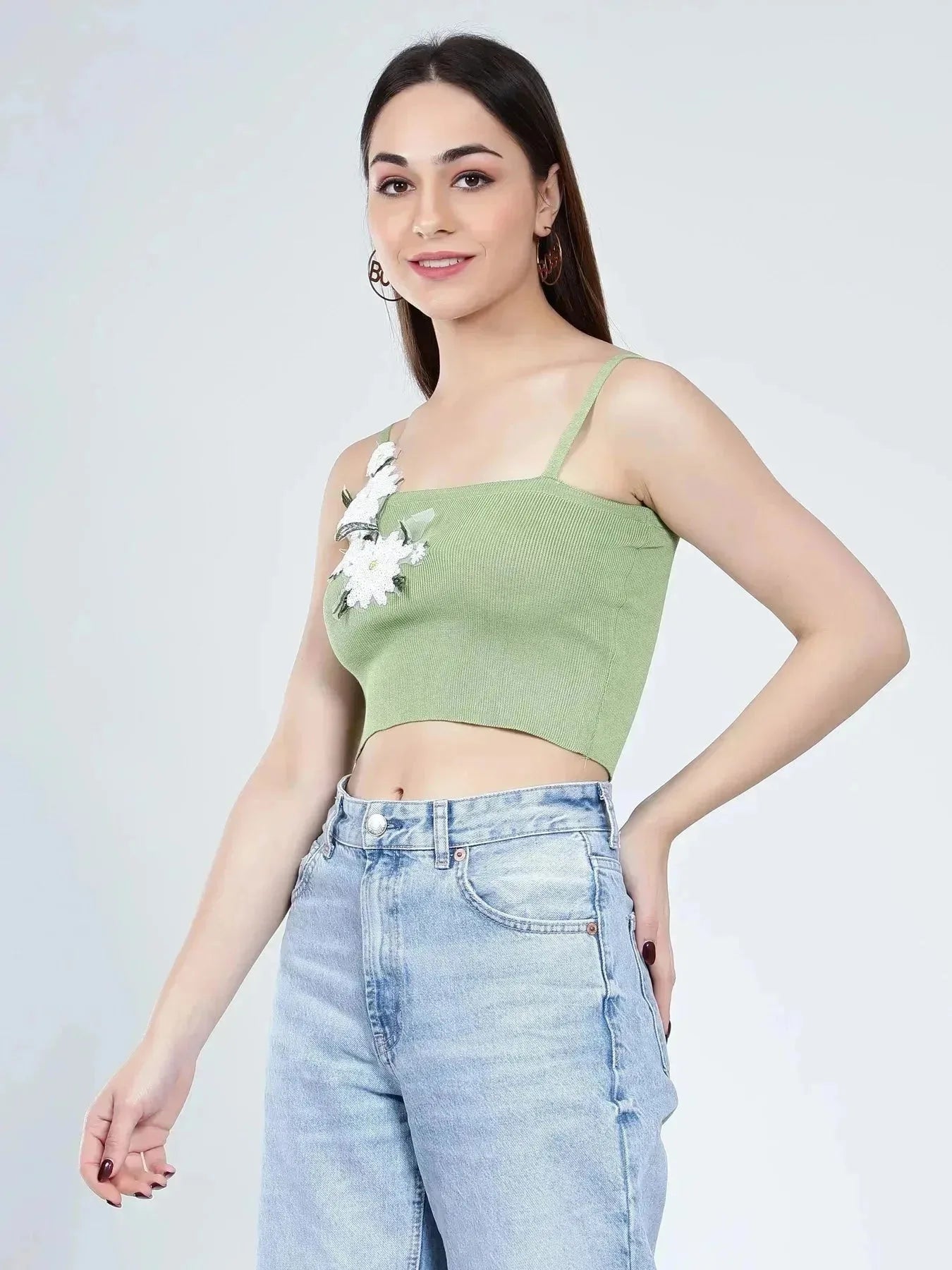 Floral Appliques Cami Top