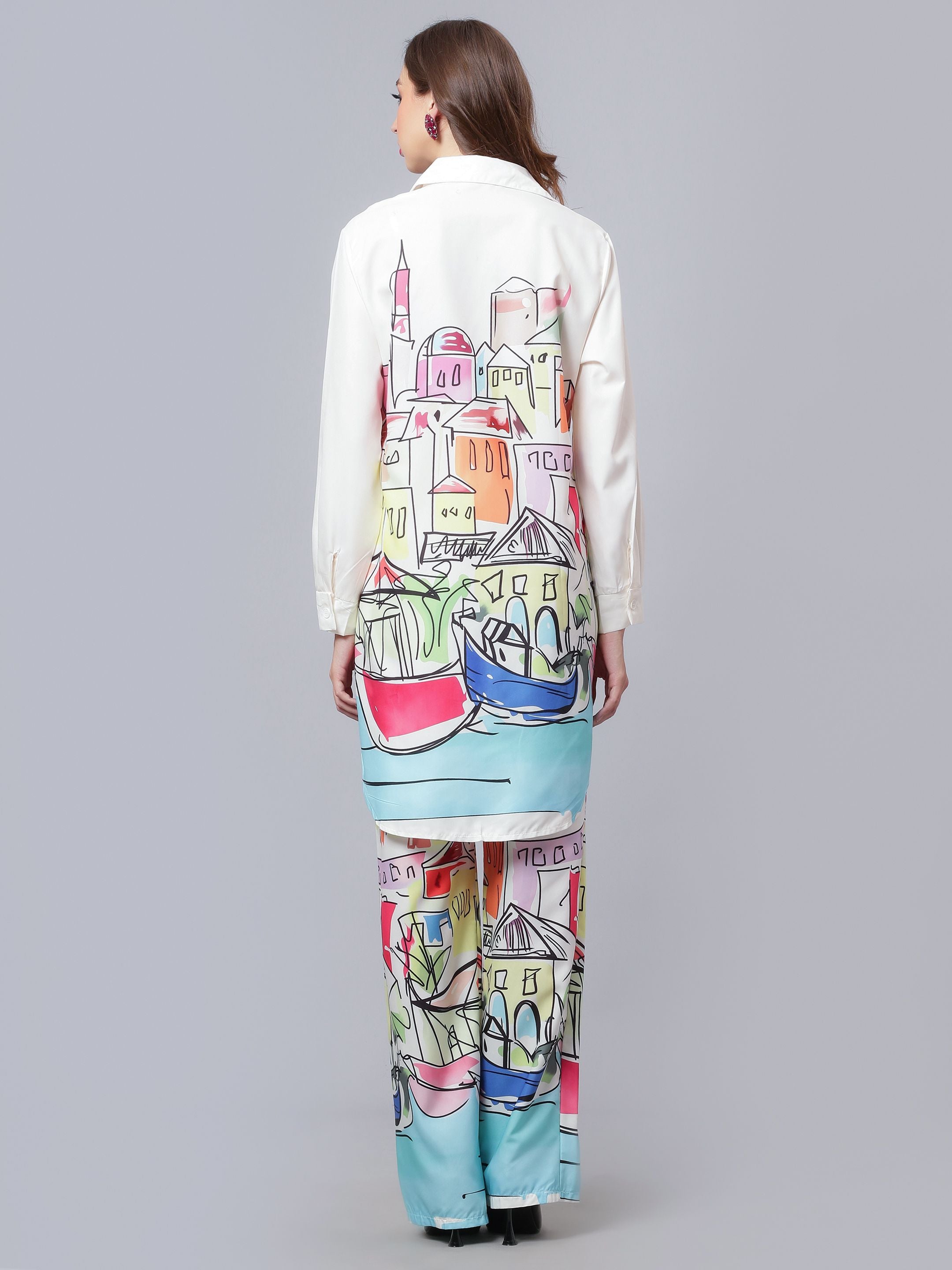 Town House Printed Two-Piece Set