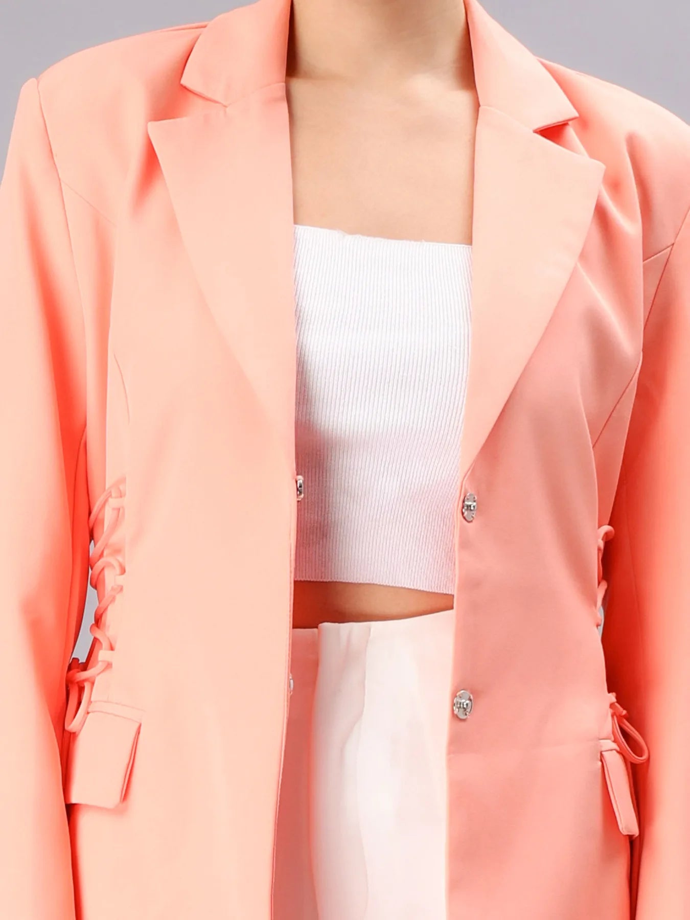 Criss-Cross Oversized Blazer