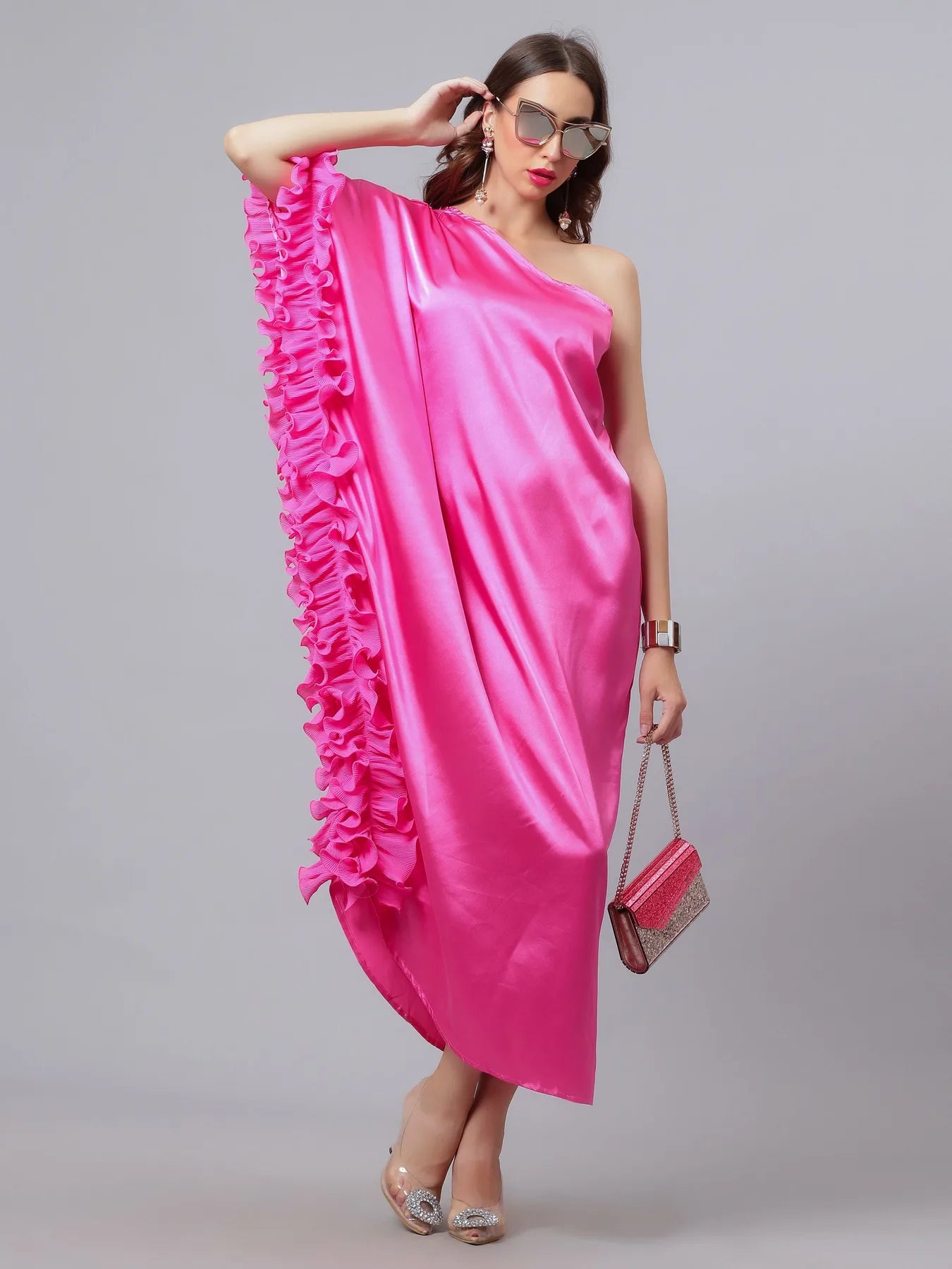 Ruffled Slip Dress