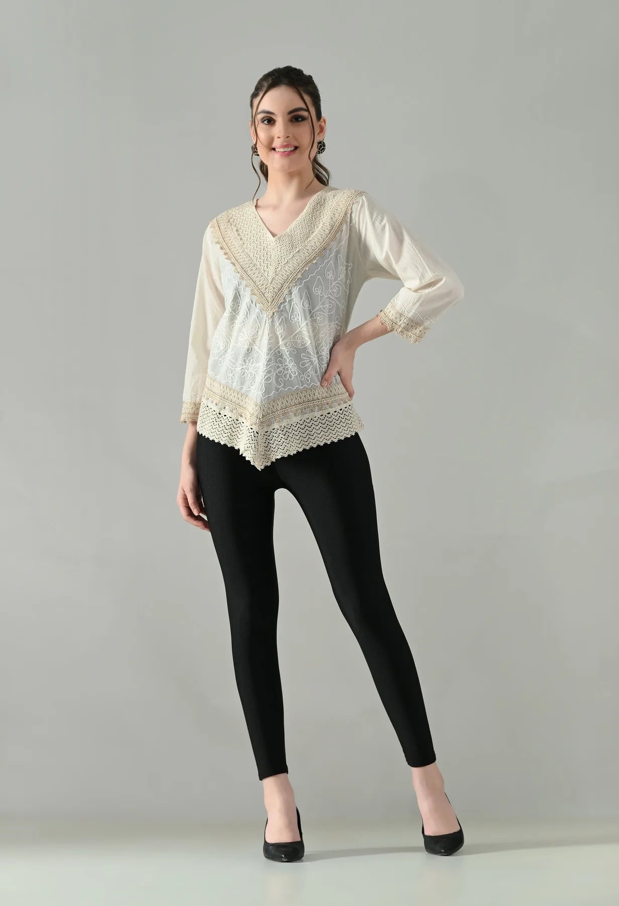 Flora Grace Embroidered Top