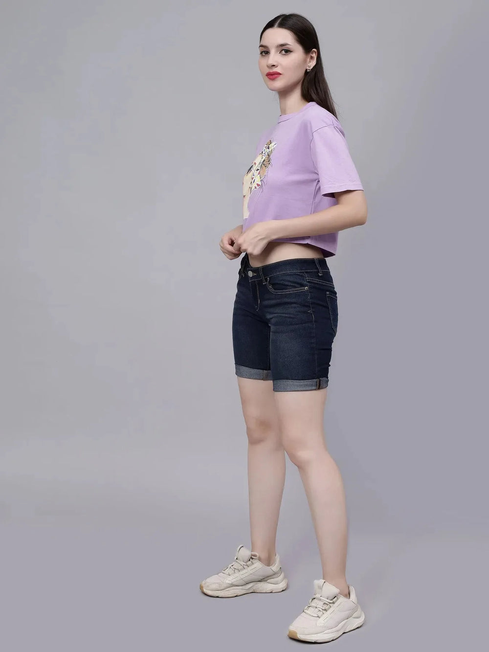 Stylish Girl Crop T-Shirt