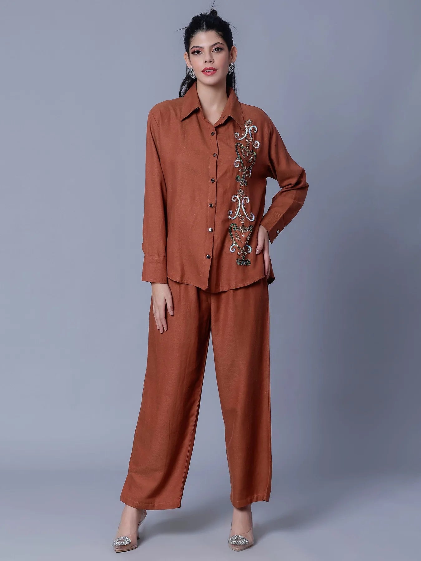 Hand Embroidery Two-Piece Set