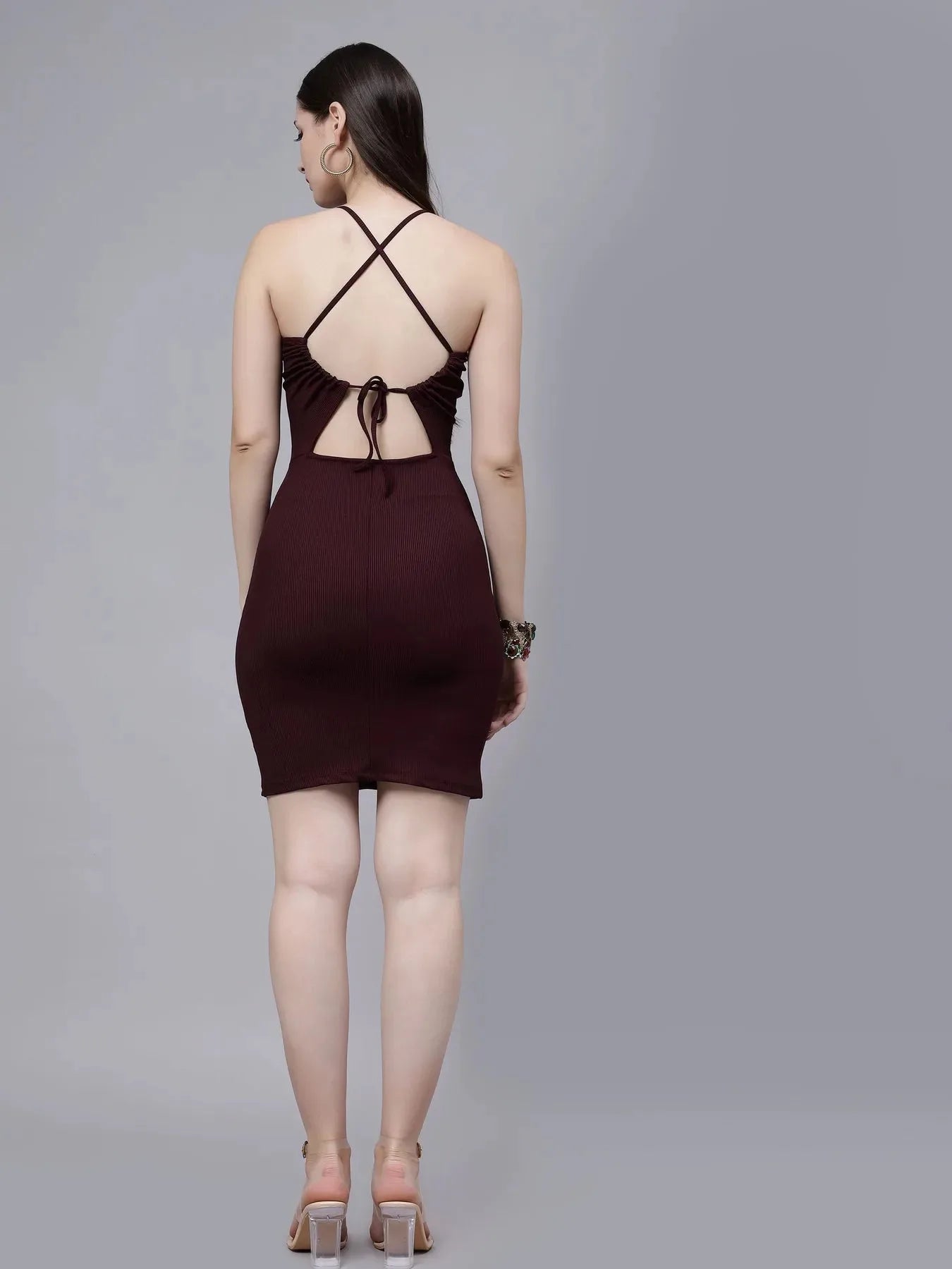 Sexy Bodycon Halter Short Dress