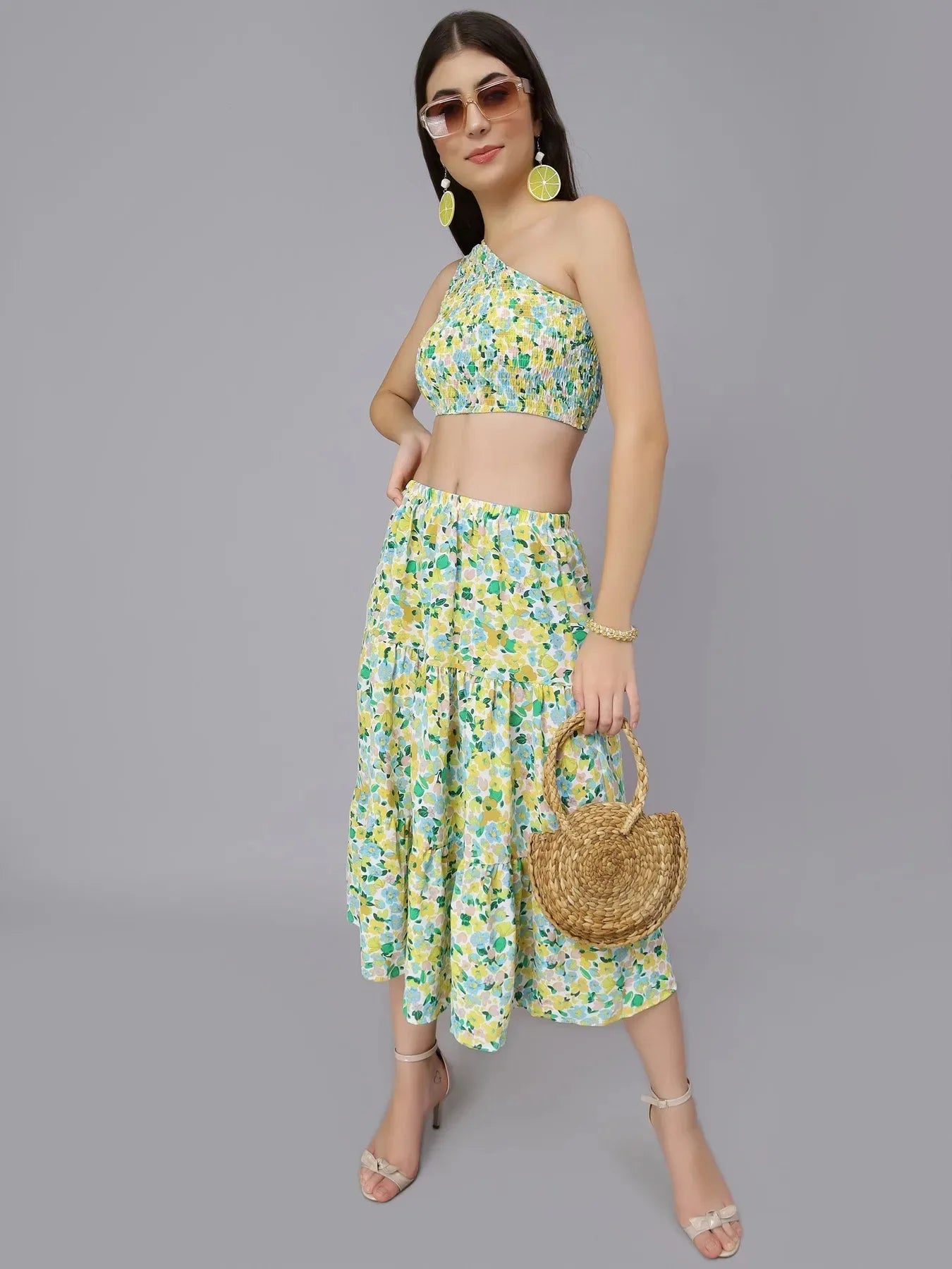 Spring Floral Two Piece Set