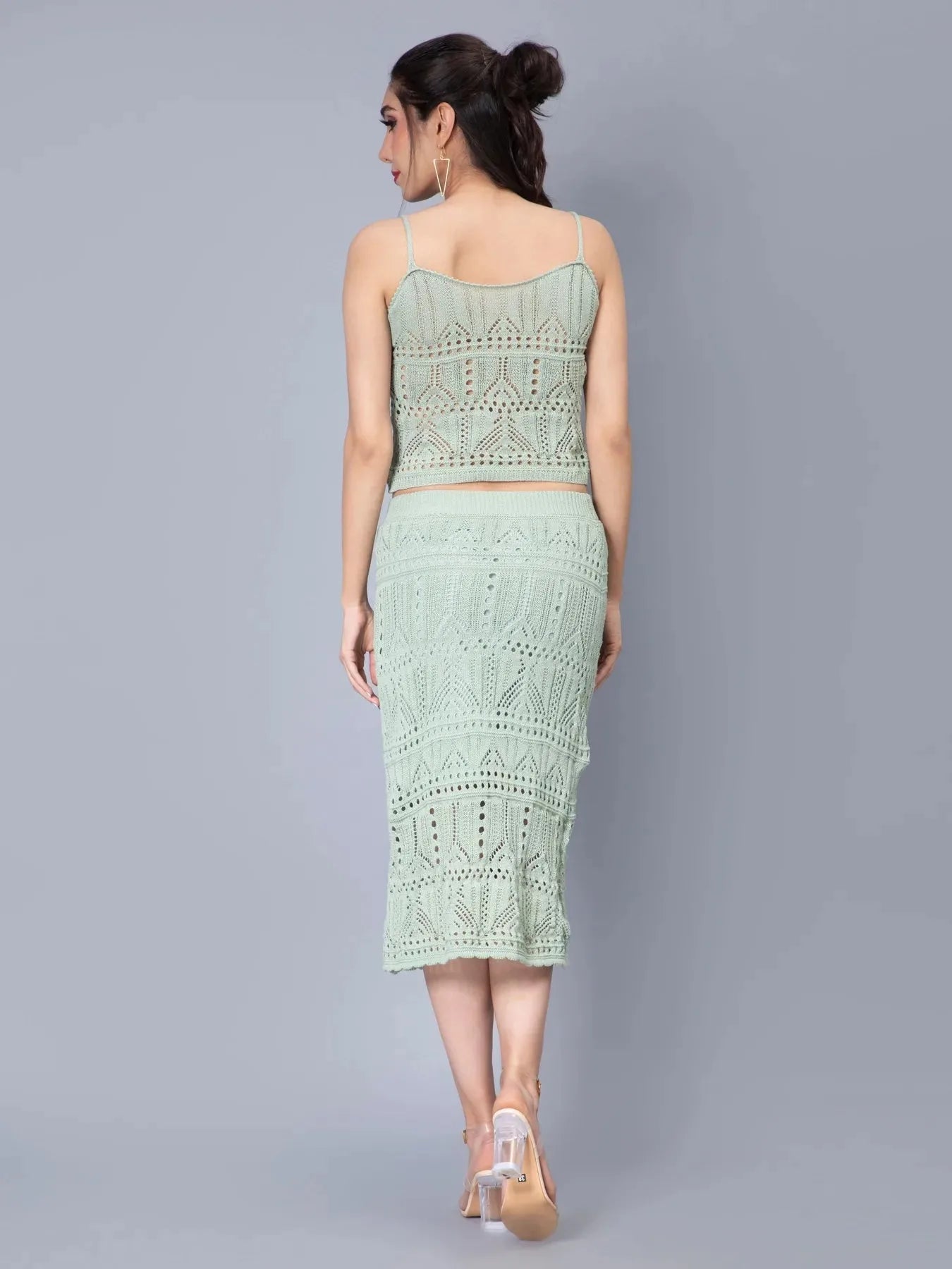 Crochet Cami and Skirt Two Piece set