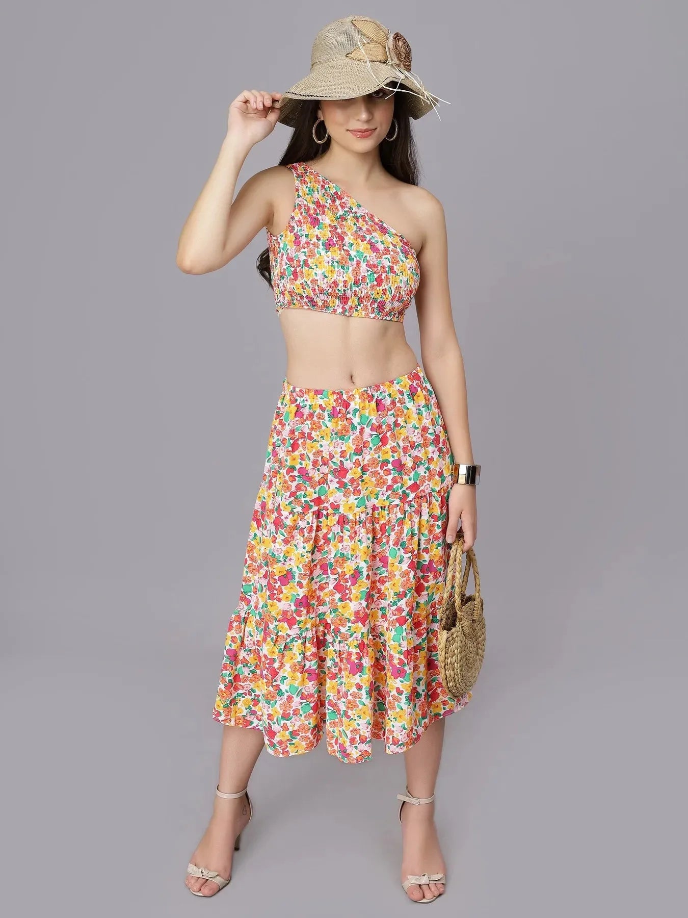 Spring Floral Two Piece Set