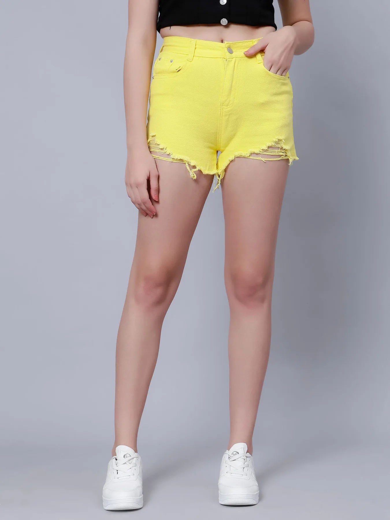 Hot Ripped Denim Shorts