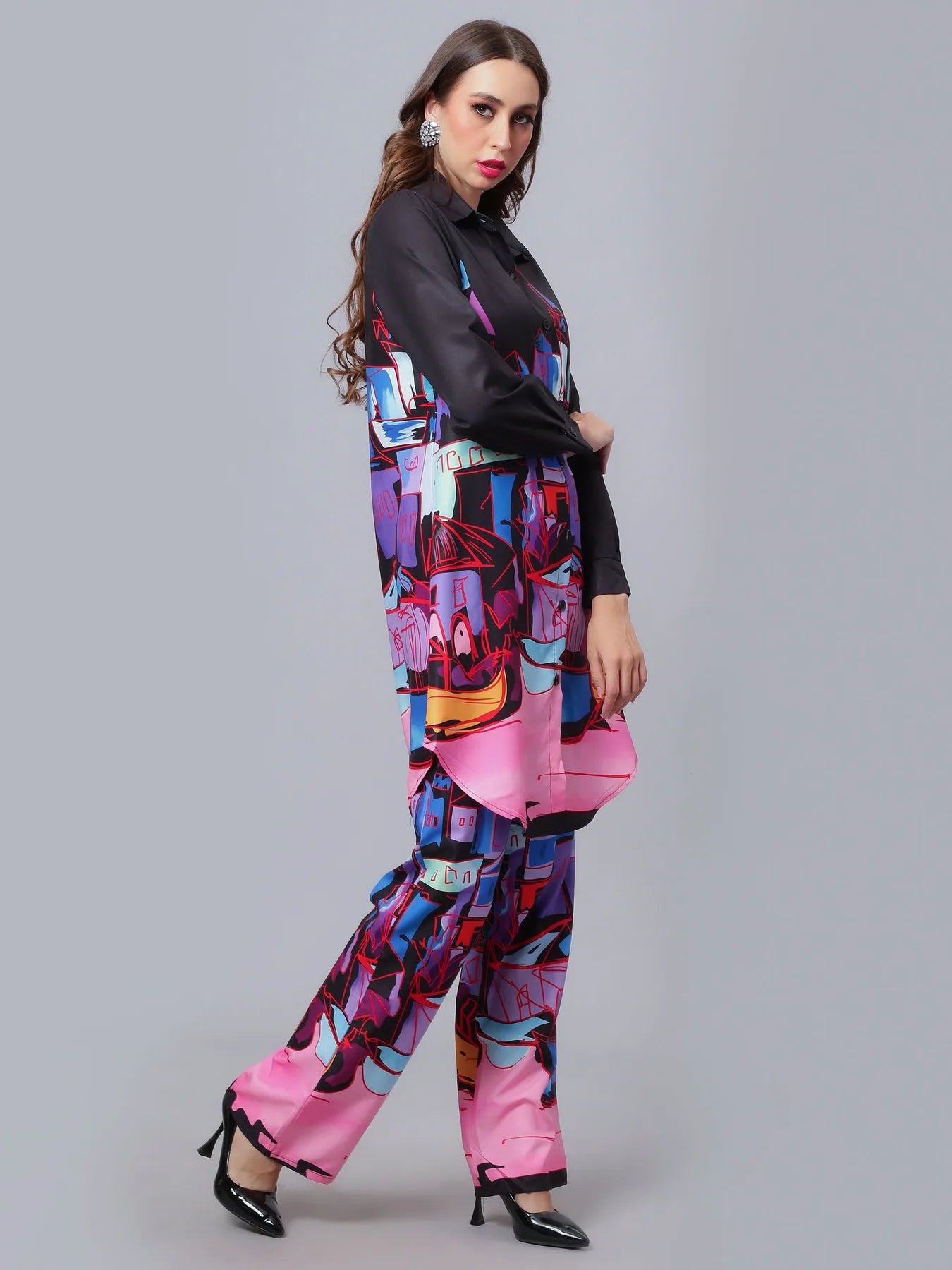 Town House Printed Two-Piece Set