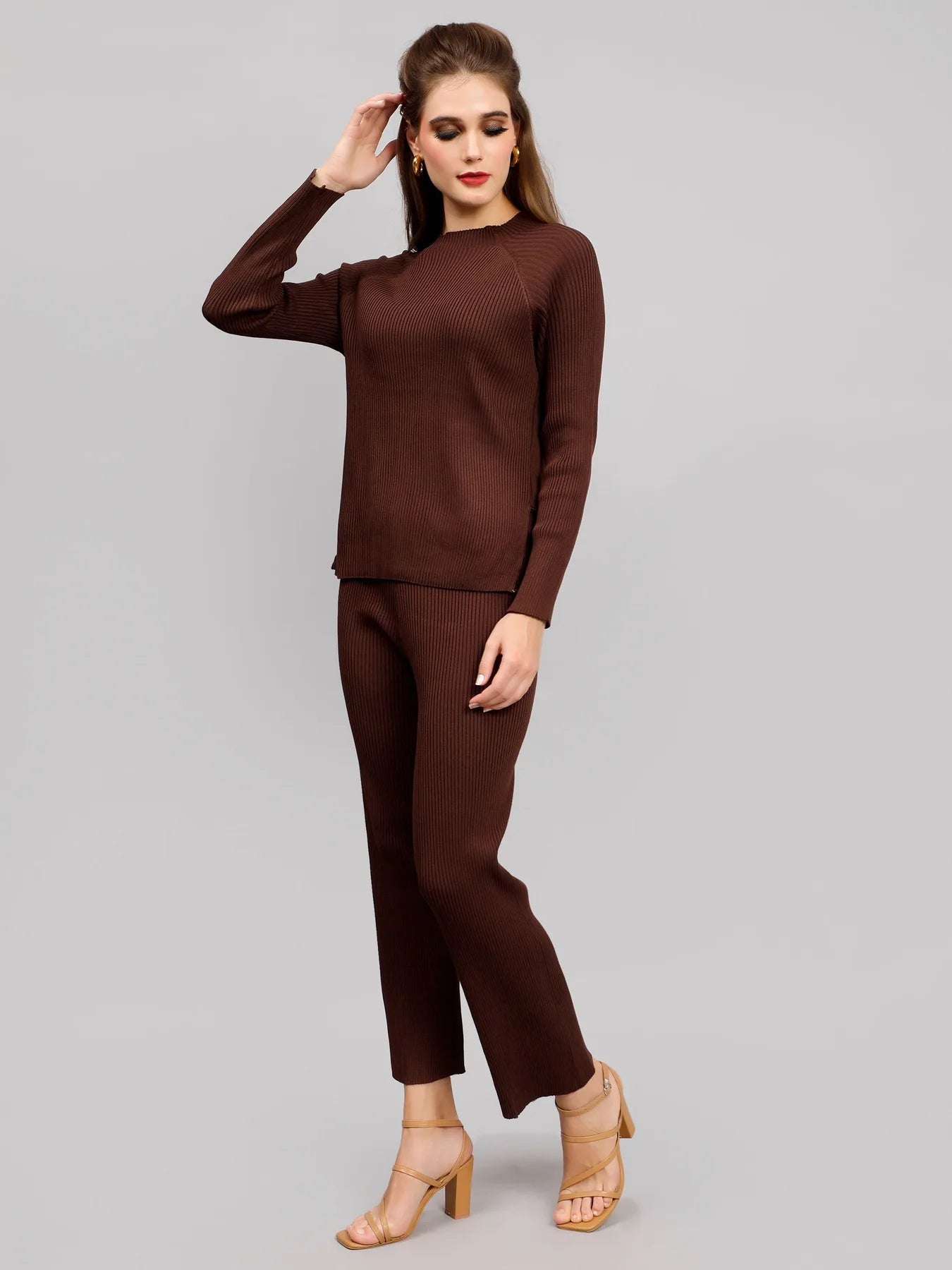 Casual Knitted Two Piece Set