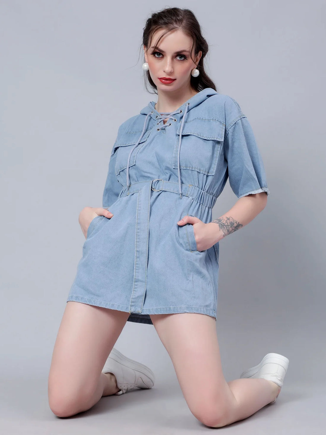 Baggy Street Denim Dress