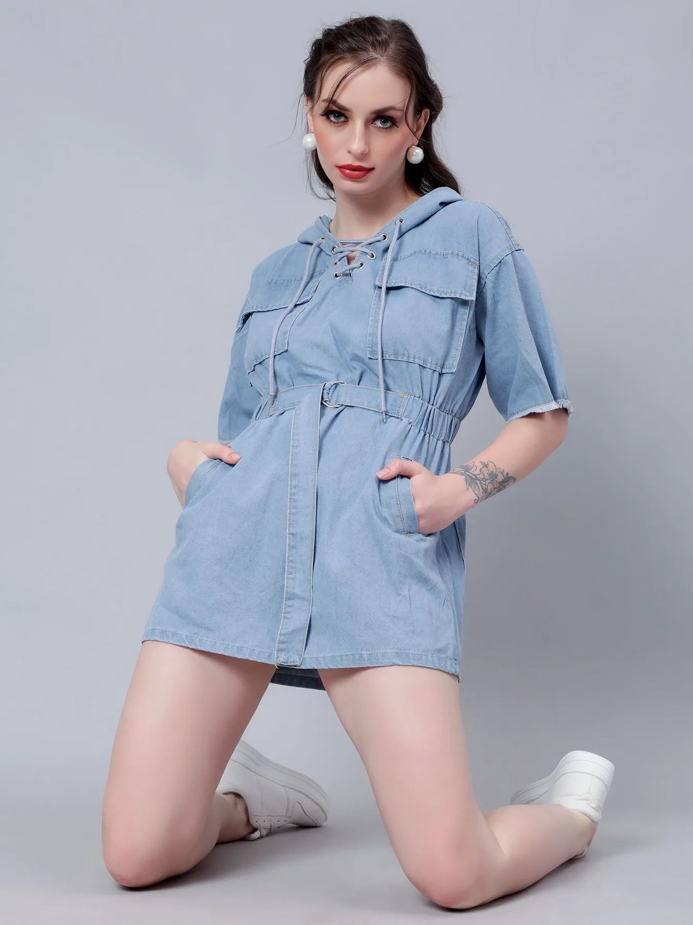 Baggy Street Denim Dress